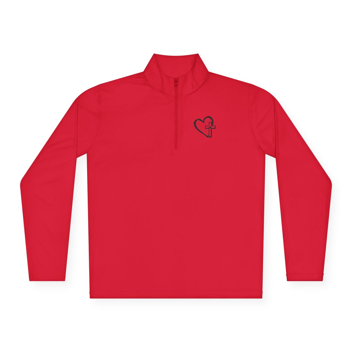 Faith-Inspired Unisex Quarter-Zip Pullover - Cozy Gift for Believers, Spring Wardrobe Essential, Nature Lovers Attire, Ideal for Church