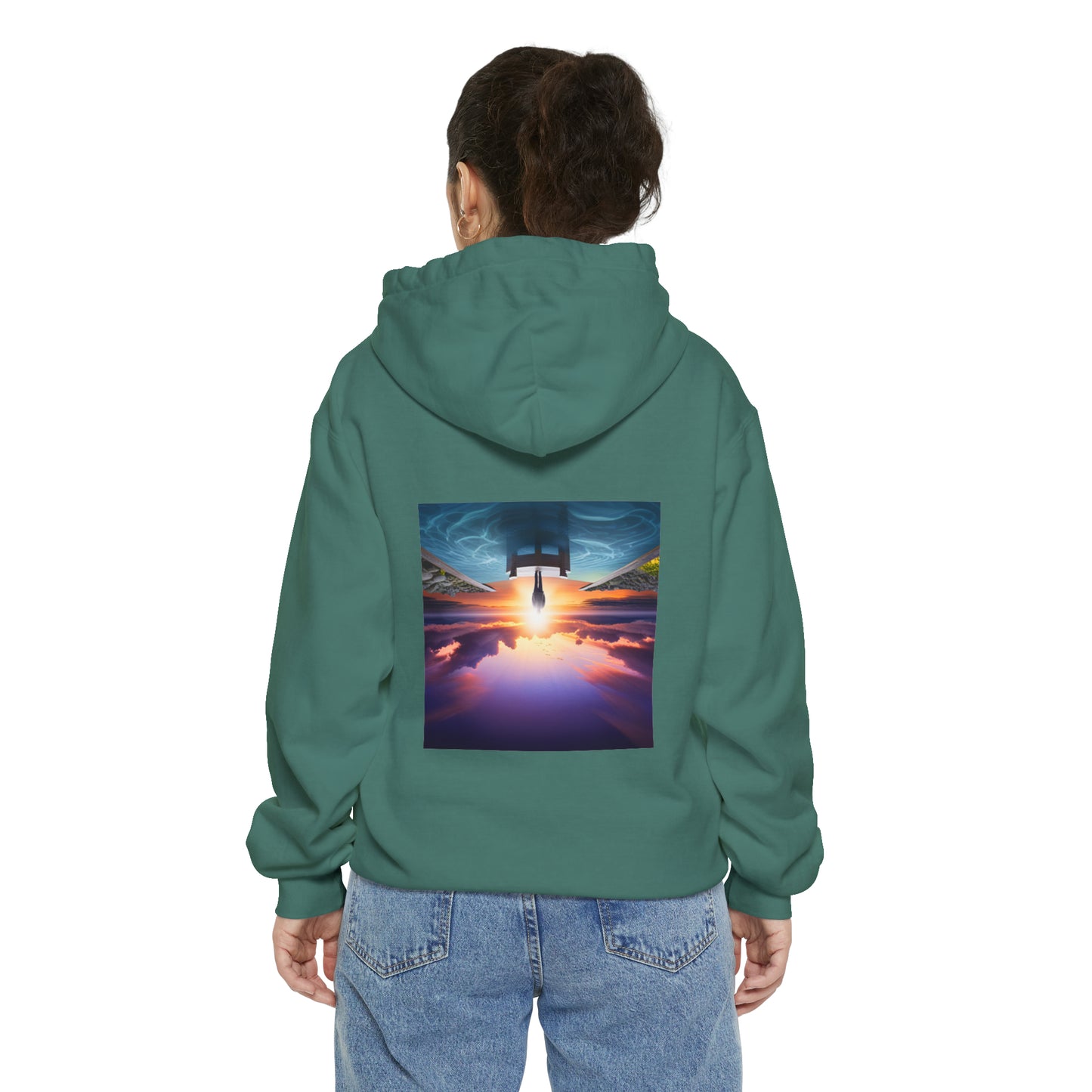 Normal Wear Unisex Garment-Dyed Hoodie