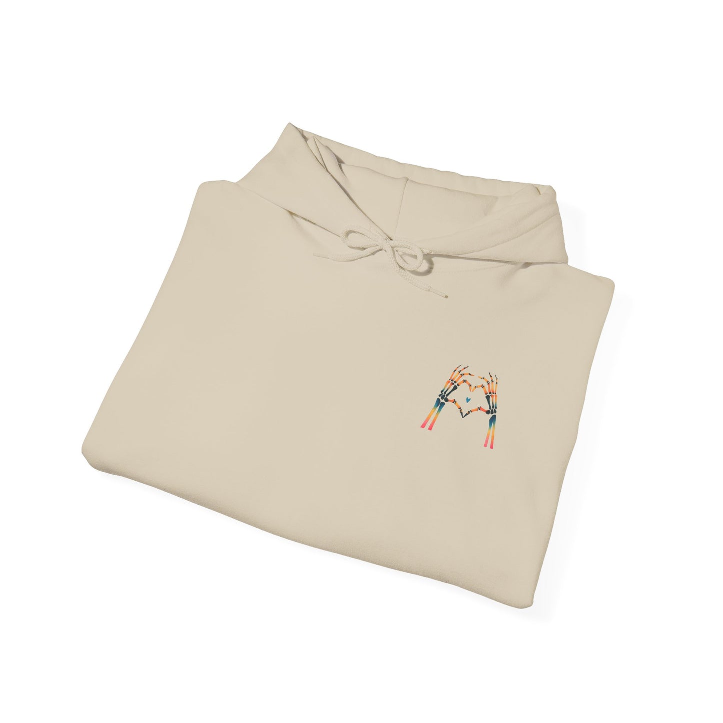 Rainbow Skeleton Heart Hoodie