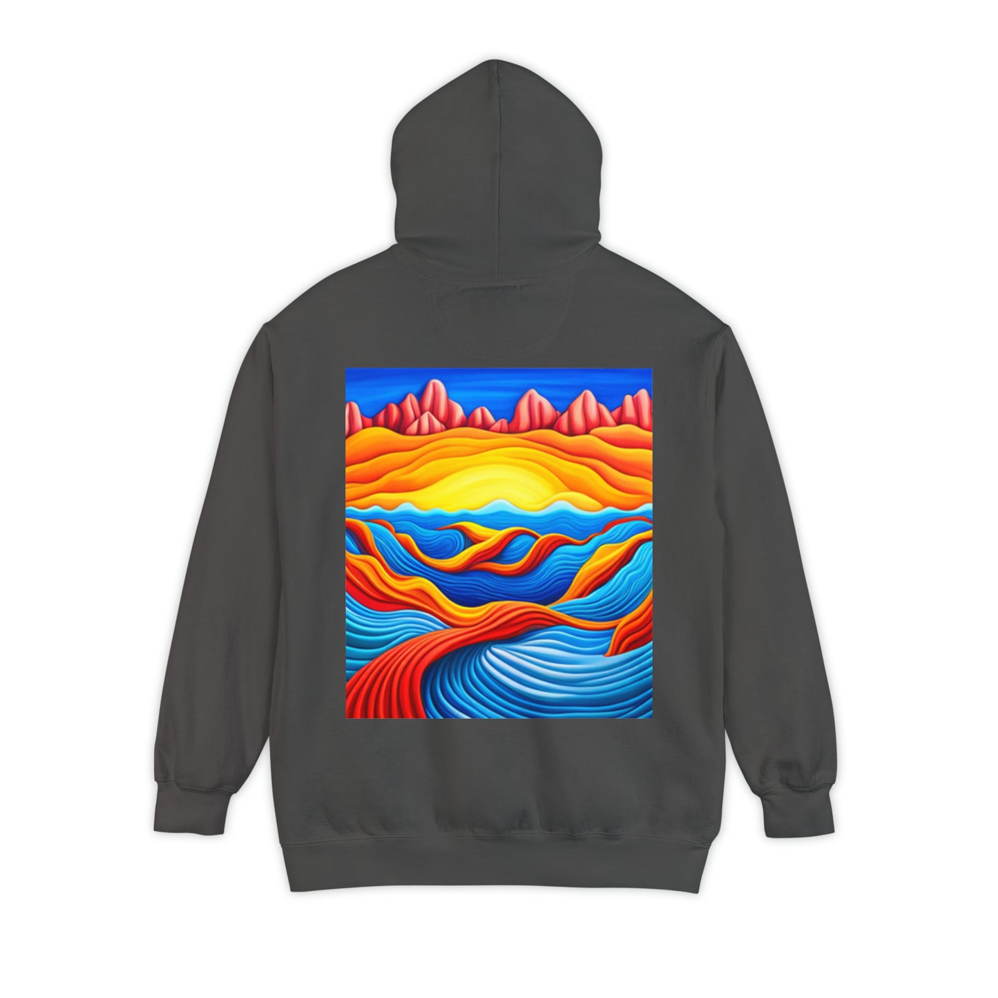 Normal Wear Unisex Garment-Dyed Hoodie
