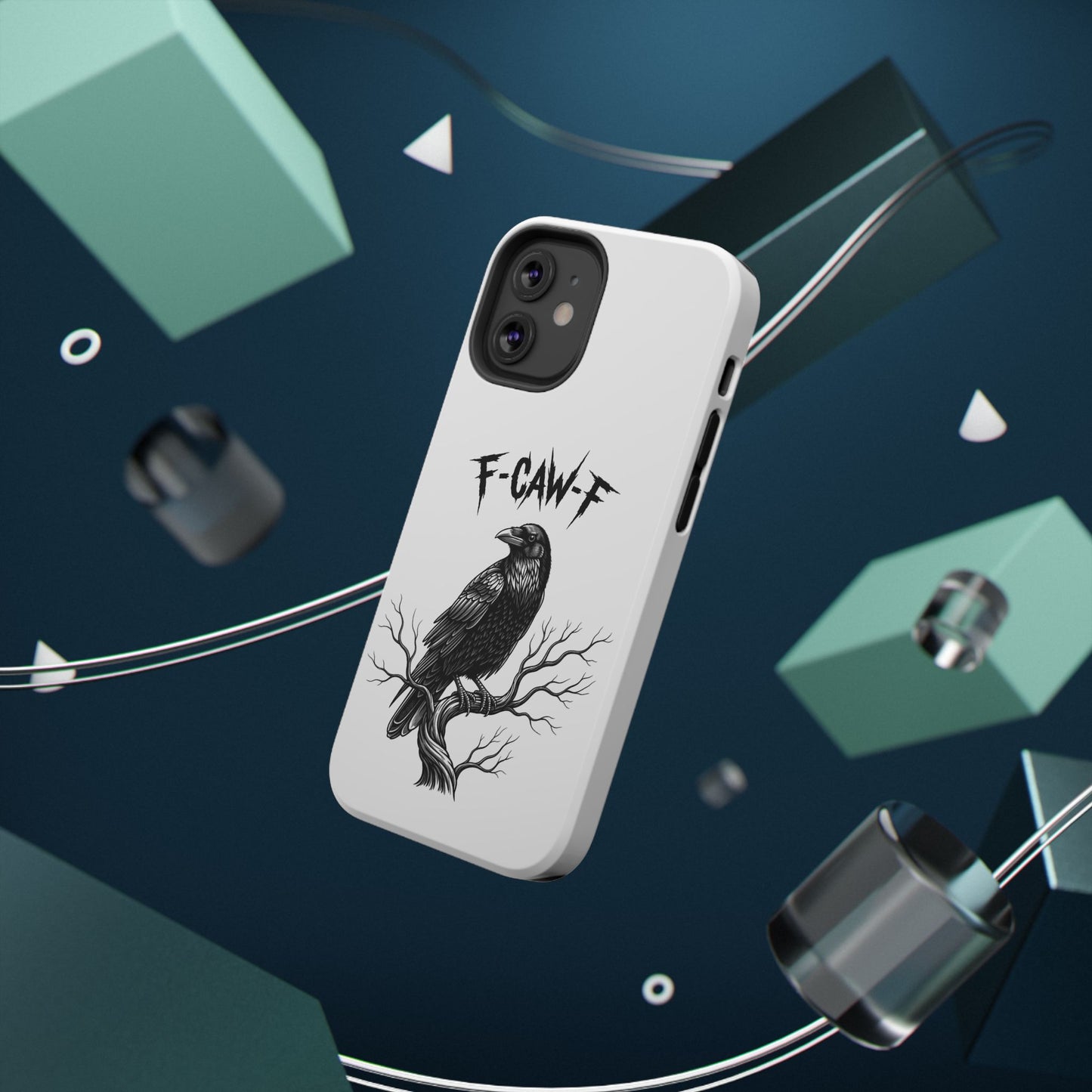 F-Caw-F Raven Phone Case, Autum Vibe Accessory, Perfect for Bird Lovers, Unique Gift for Him/Her, Impact-Resistant Phone Cover