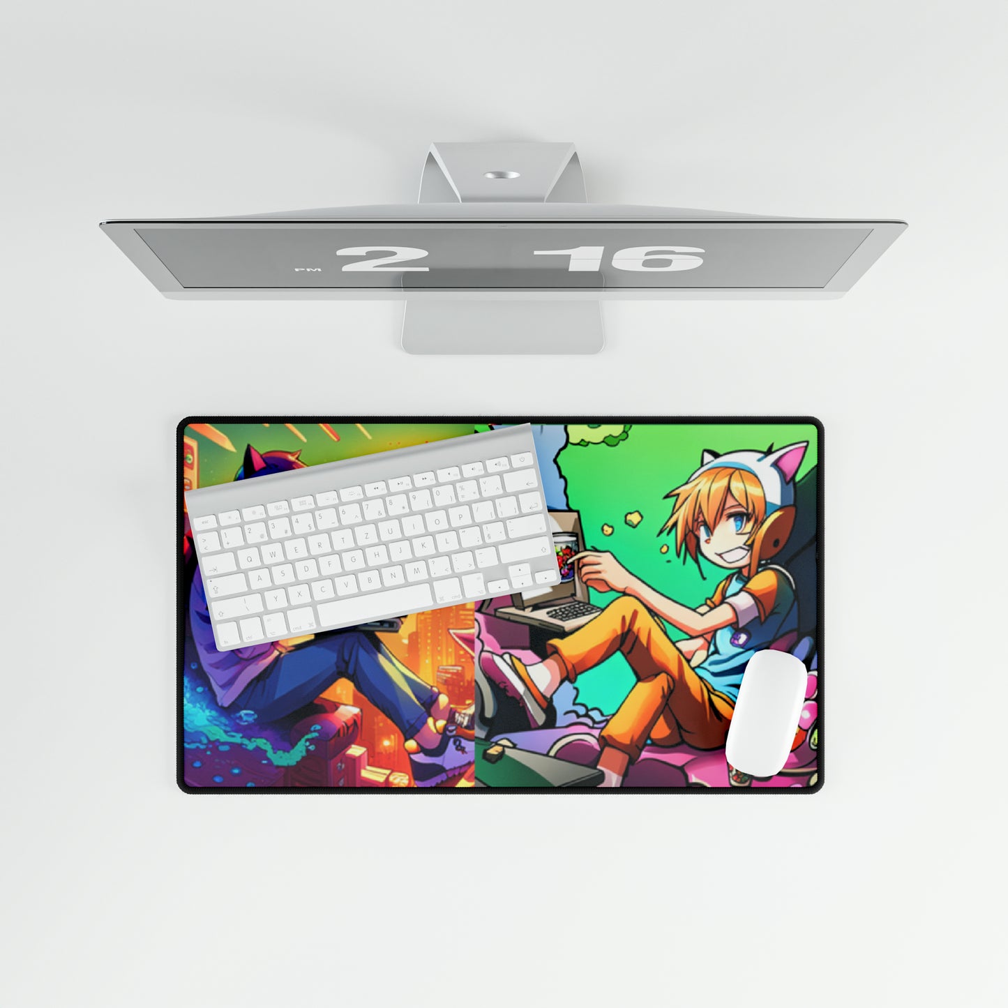Cat Boy Anime Mouse Pad Desk Mats