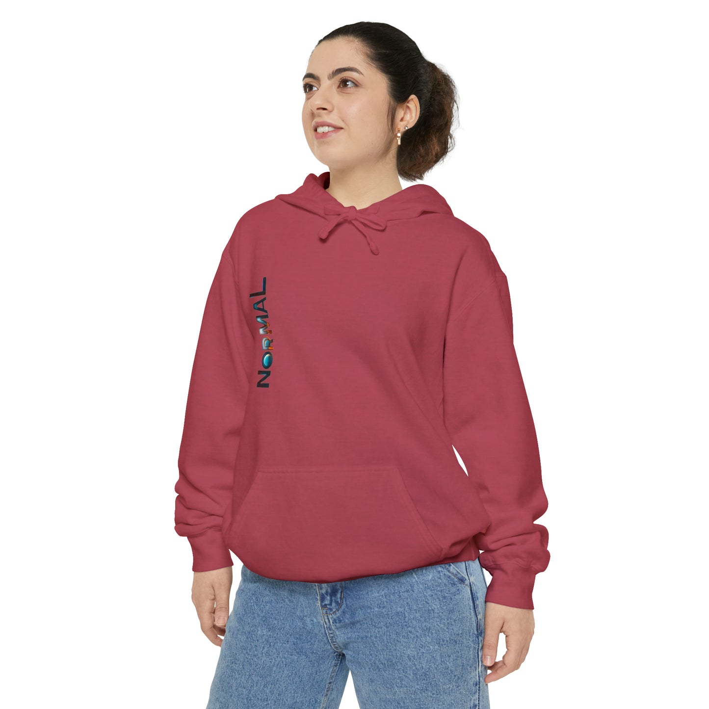 Normal Wear Unisex Garment-Dyed Hoodie