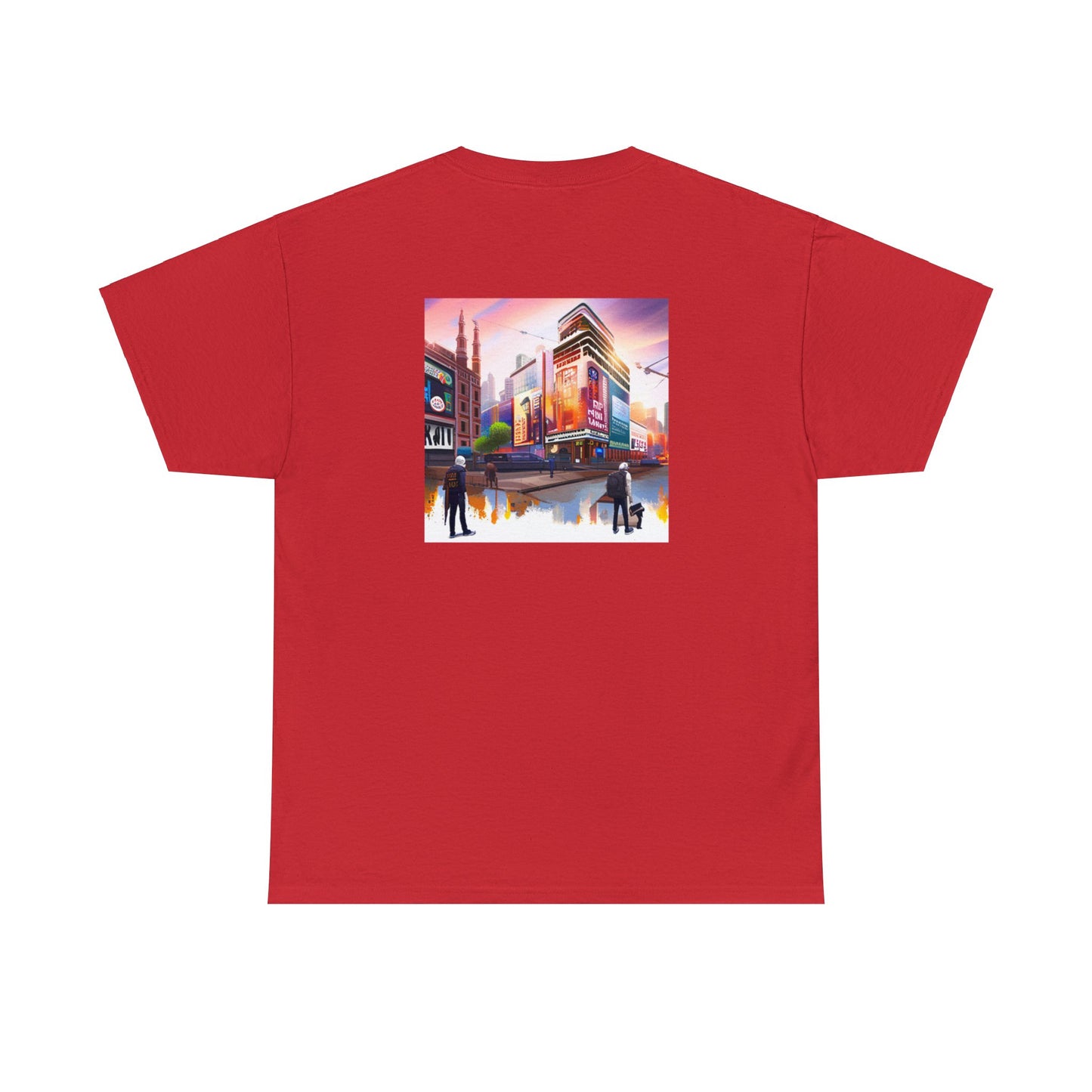 Normales Tragen AI Prints Unisex-T-Shirt aus schwerer Baumwolle