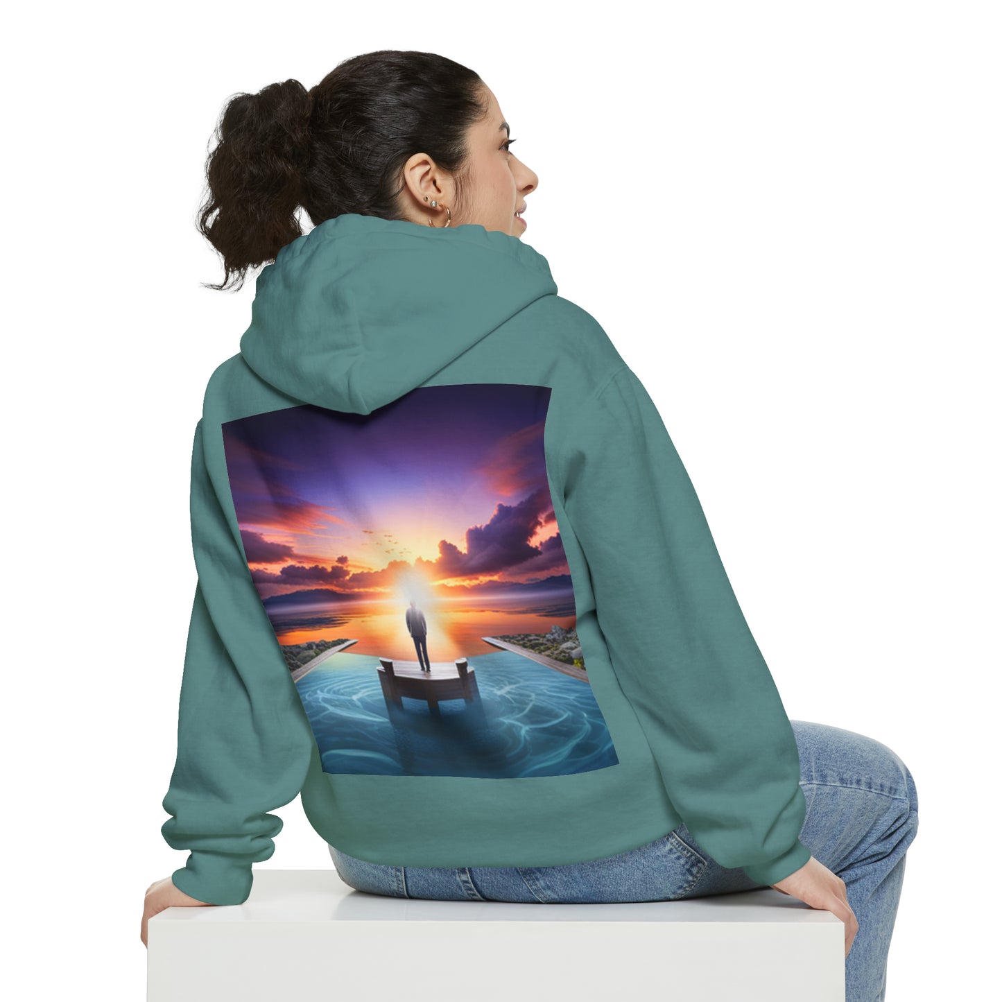 Normal Wear Unisex Garment-Dyed Hoodie