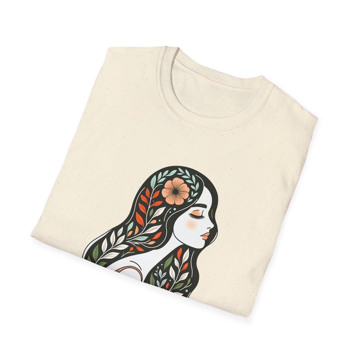 Grow Through Inspirational Unisex Softstyle T-Shirt, Motivational Tee, Self-Care Shirt, Gift for Women, Mindfulness Apparel