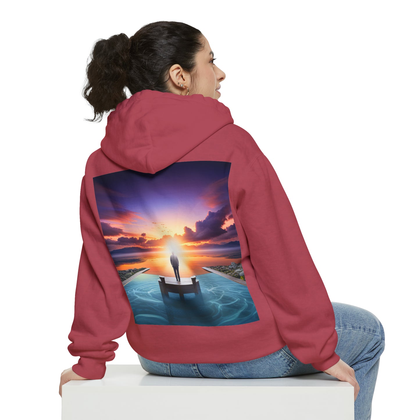 Normal Wear Unisex Garment-Dyed Hoodie