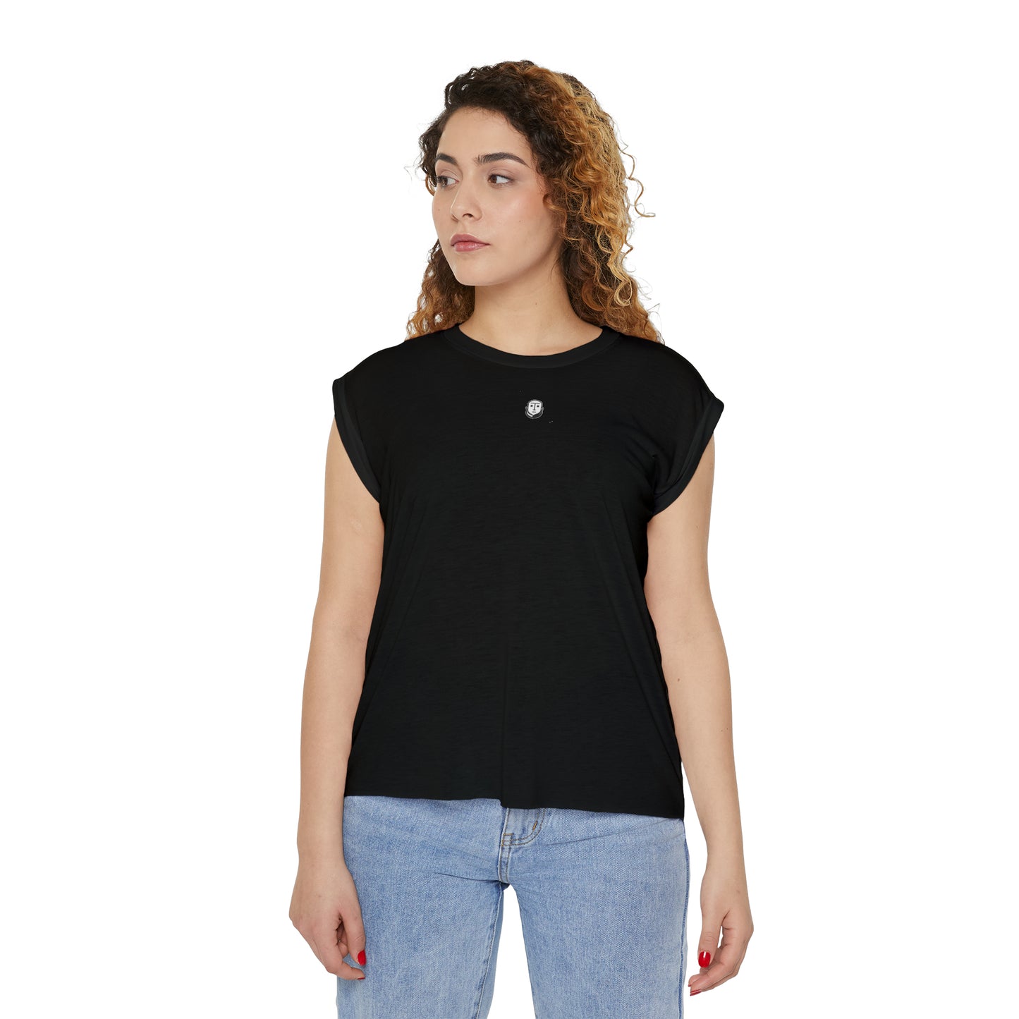 St. Patricks Day Women’s Flowy Rolled Cuffs Muscle Tee