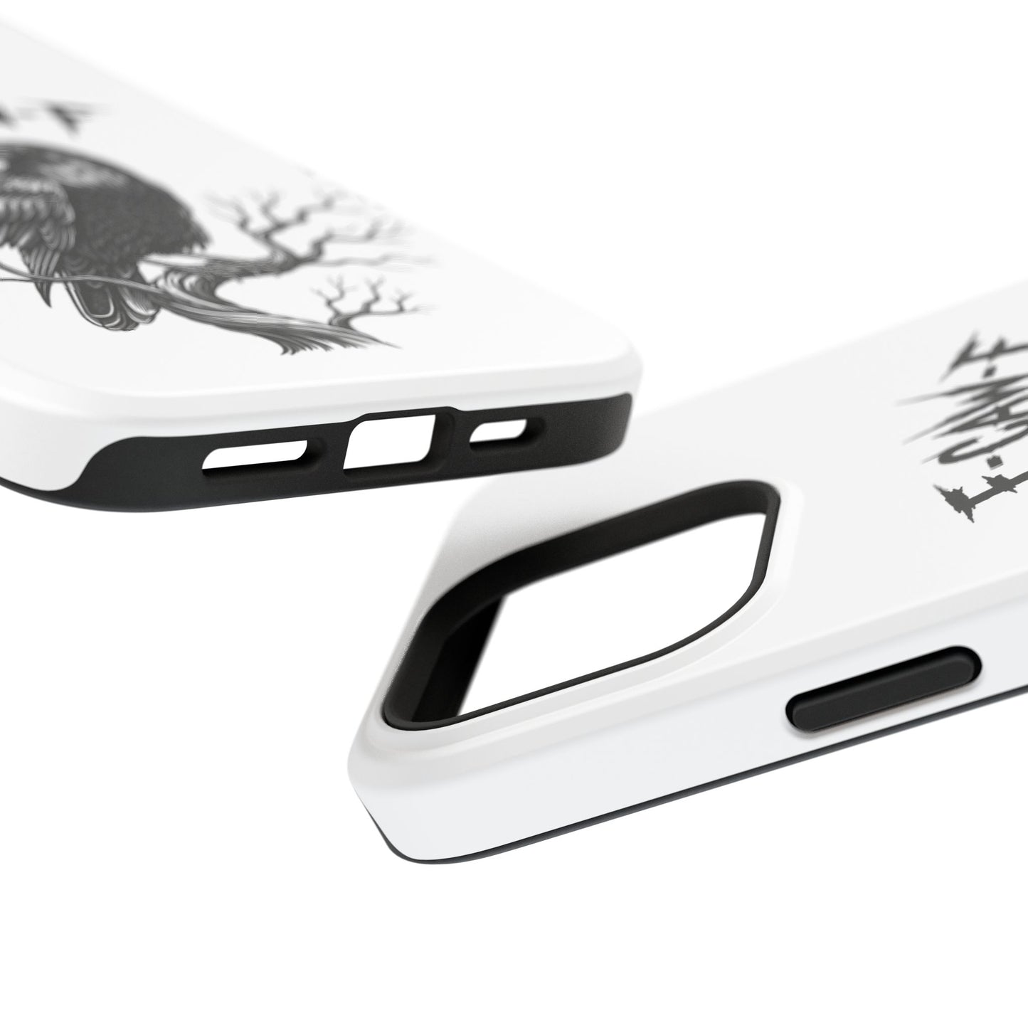 F-Caw-F Raven Phone Case, Autum Vibe Accessory, Perfect for Bird Lovers, Unique Gift for Him/Her, Impact-Resistant Phone Cover