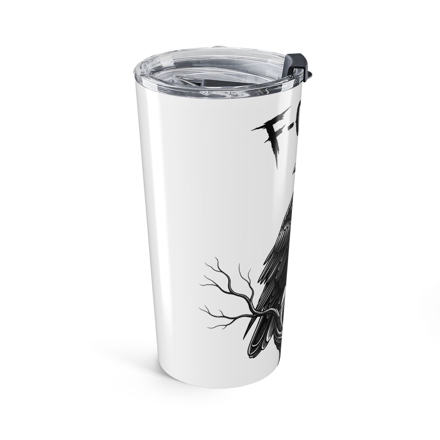 Gothic Raven 20oz Tumbler | Stylish Insulated Drinkware for Halloween, Gift for Bird Lovers, Eco-Friendly Travel Mug, Unique Crow Design