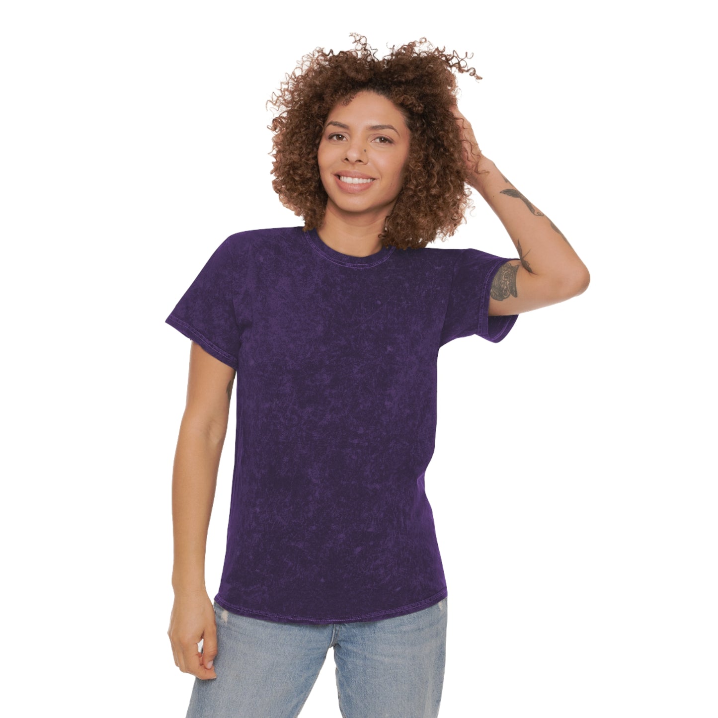 Mineral Wash T-Shirt - AI Photography Mono Tone Design