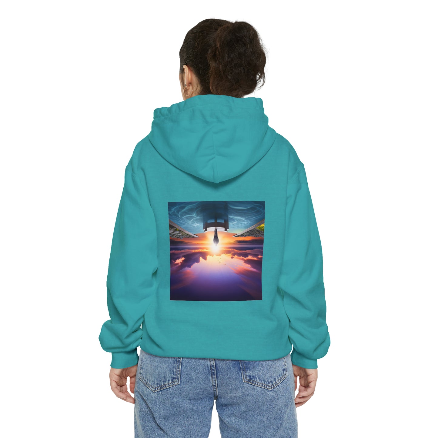 Normal Wear Unisex Garment-Dyed Hoodie