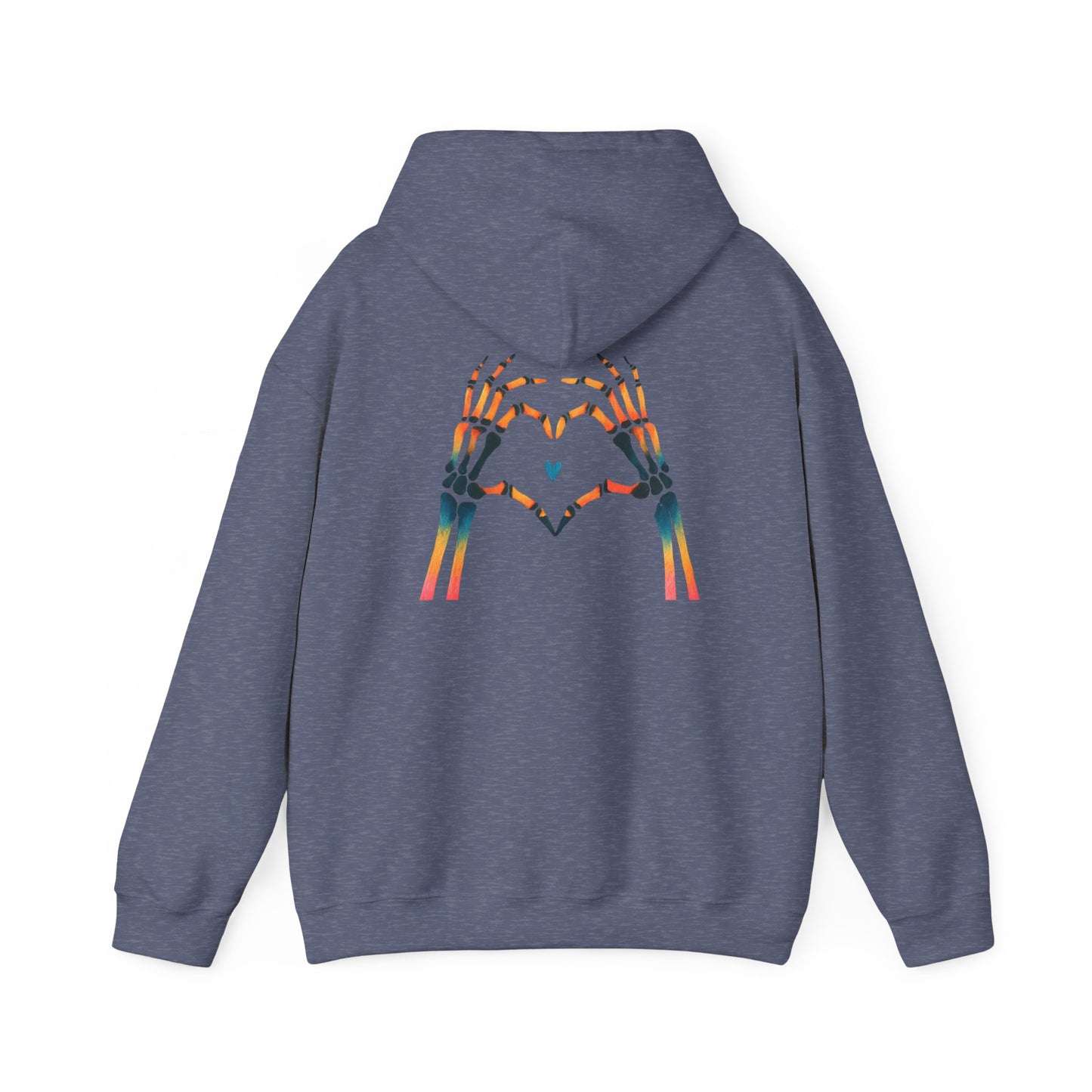 Rainbow Skeleton Heart Hoodie