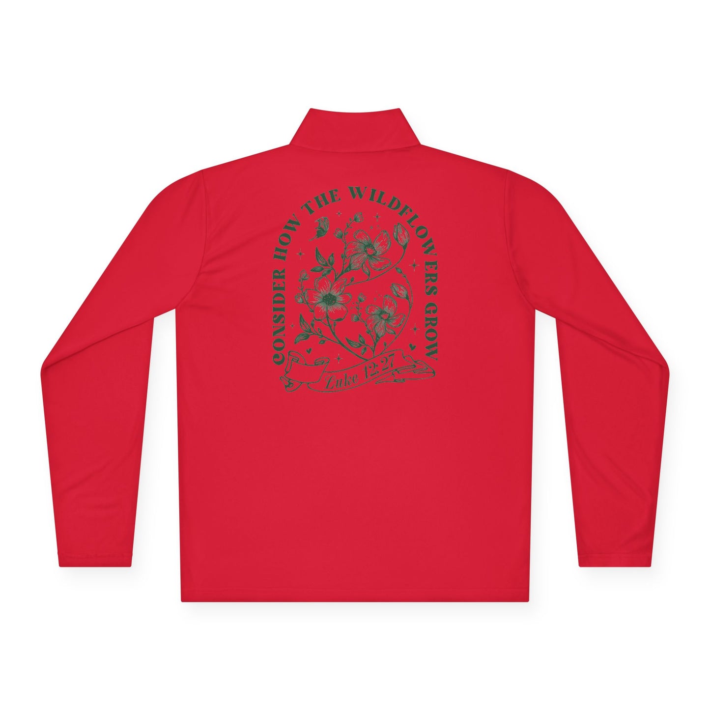 Faith-Inspired Unisex Quarter-Zip Pullover - Cozy Gift for Believers, Spring Wardrobe Essential, Nature Lovers Attire, Ideal for Church