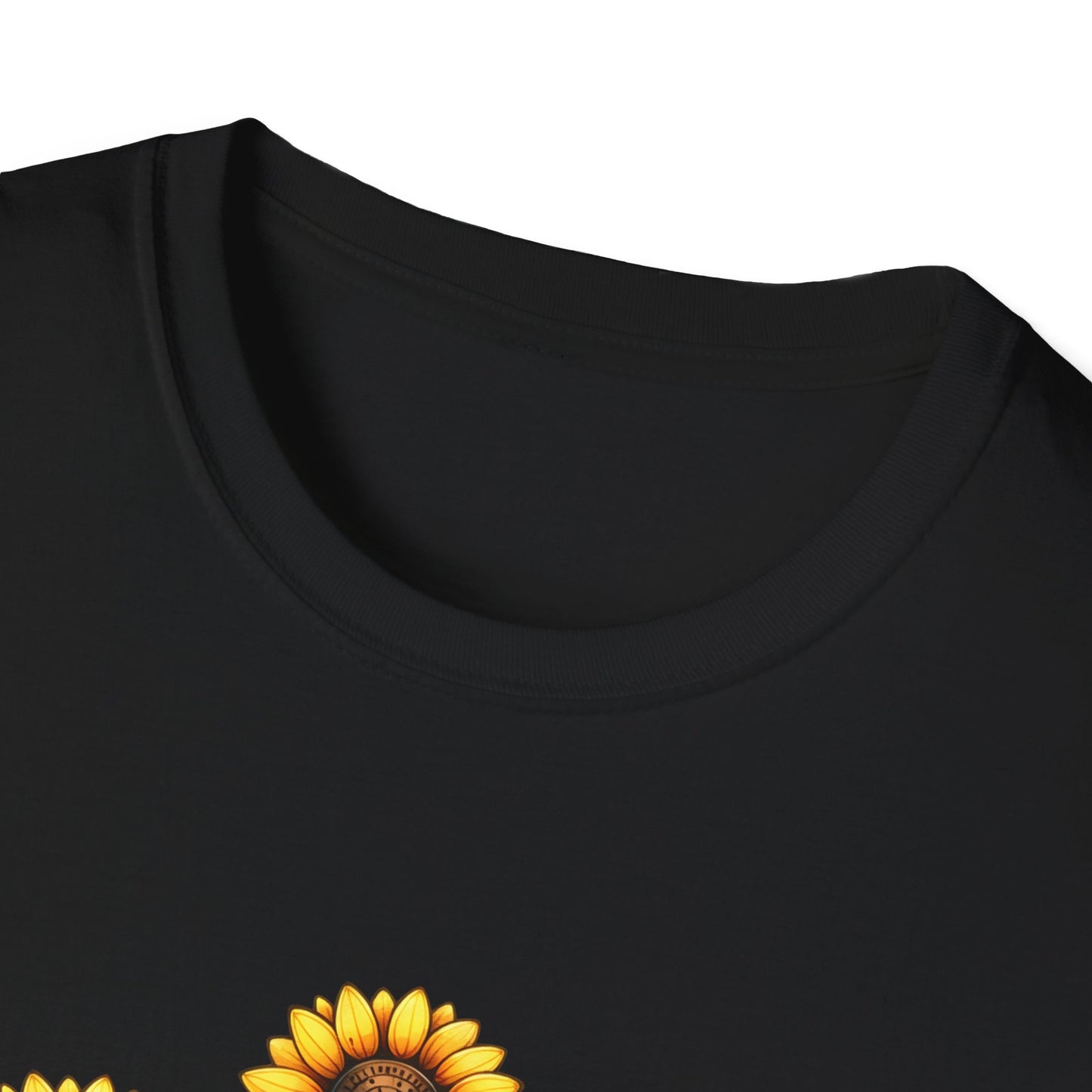 Sunflower Garden Unisex Softstyle T-Shirt, Floral Tee, Nature Lover Gift, Summer Apparel, Boho Aesthetic