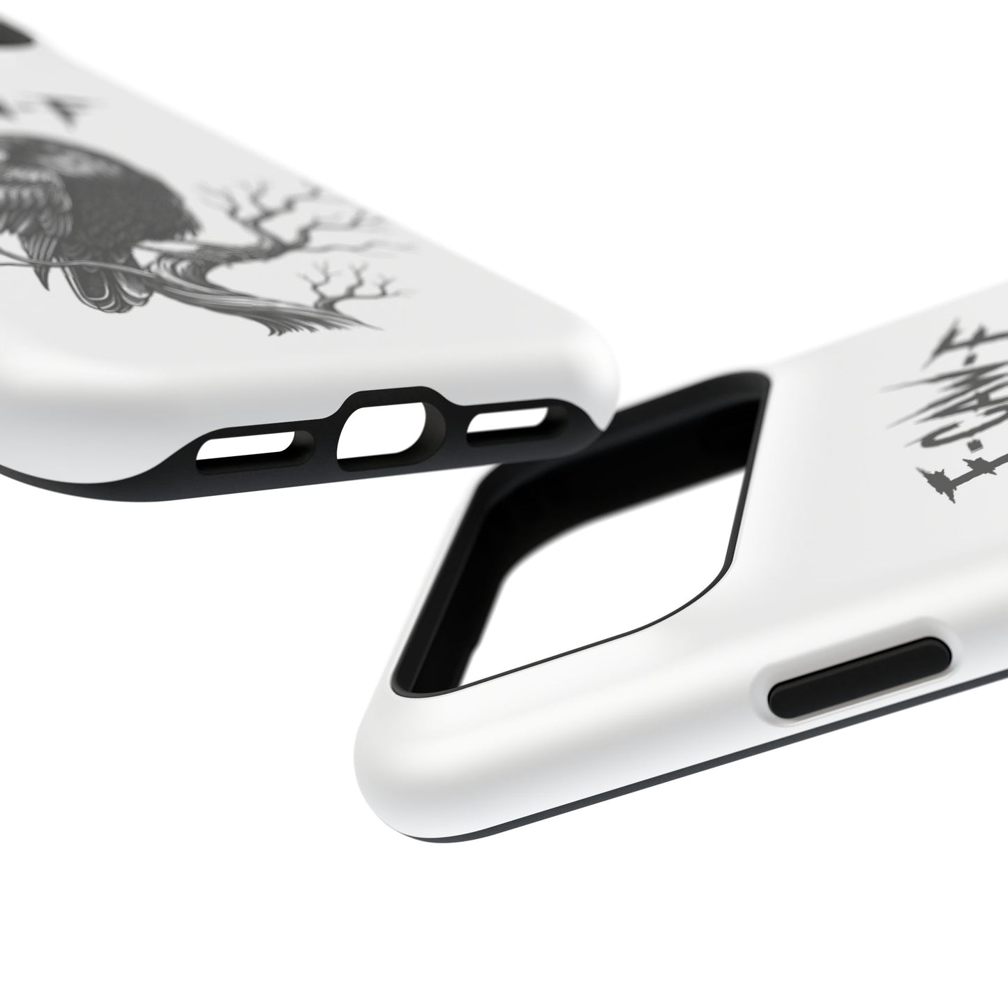 F-Caw-F Raven Phone Case, Autum Vibe Accessory, Perfect for Bird Lovers, Unique Gift for Him/Her, Impact-Resistant Phone Cover