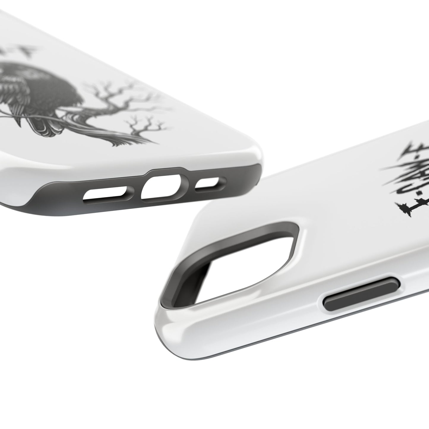F-Caw-F Raven Phone Case, Autum Vibe Accessory, Perfect for Bird Lovers, Unique Gift for Him/Her, Impact-Resistant Phone Cover