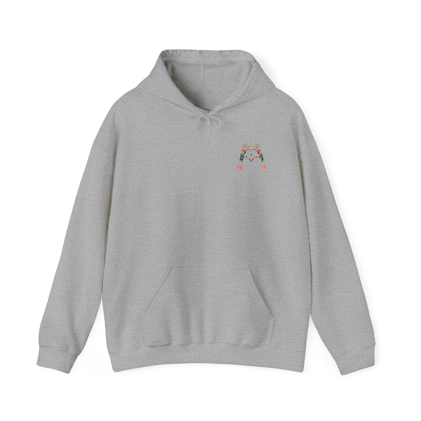 Rainbow Skeleton Heart Hoodie