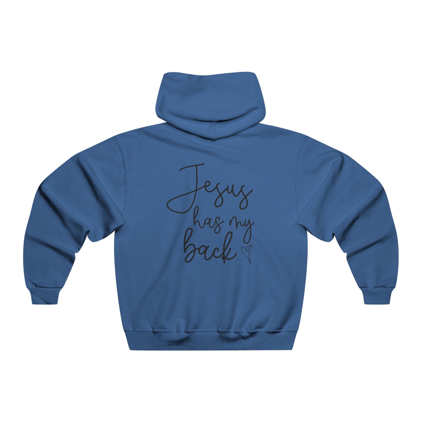 Inspirational Hoodie - Jesus Has My Back, Faith Sweatshirt, Christian Gift, Perfect for Church, Relaxation