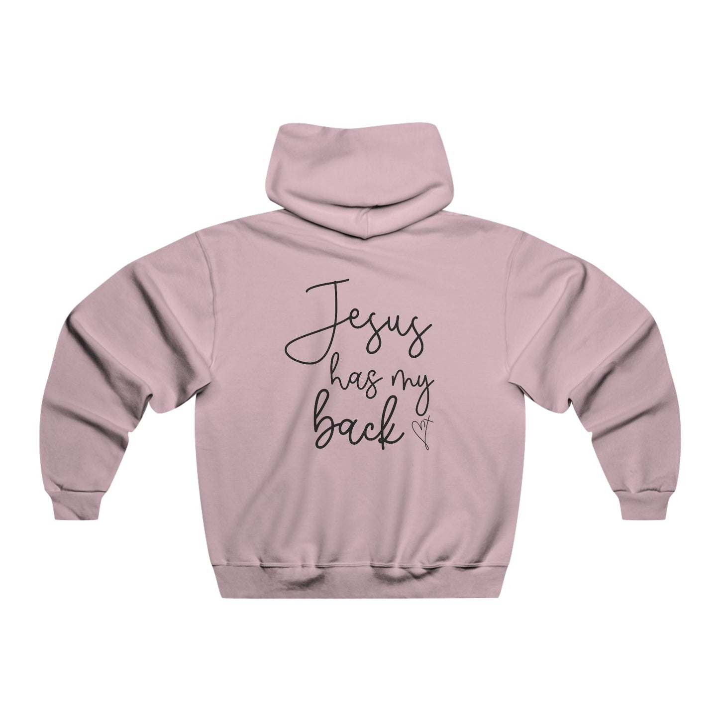 Inspirational Hoodie - Jesus Has My Back, Faith Sweatshirt, Christian Gift, Perfect for Church, Relaxation