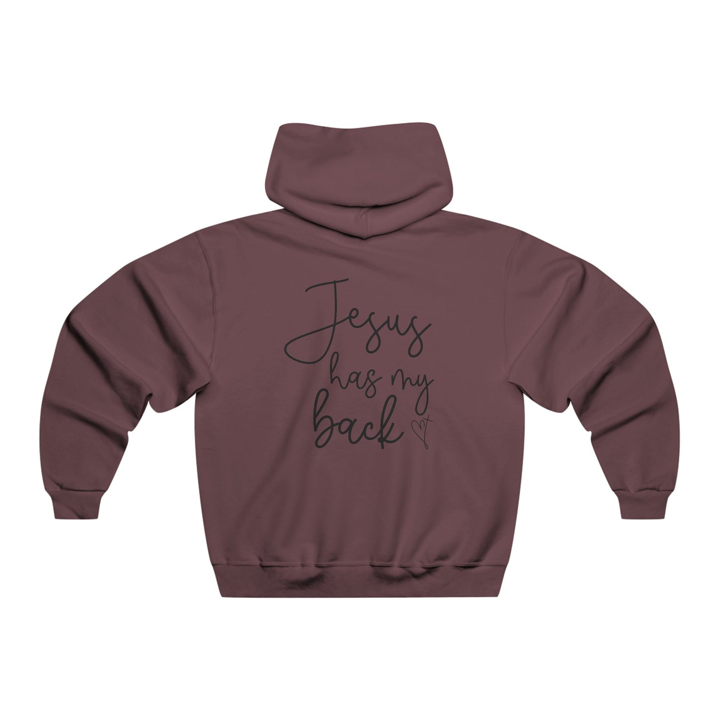 Inspirational Hoodie - Jesus Has My Back, Faith Sweatshirt, Christian Gift, Perfect for Church, Relaxation