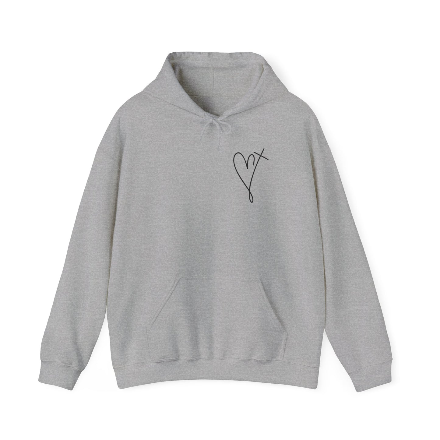 Jesus Has My Back Hoodie - Unisex Heavy Blend™ Sweatshirt, Faith-Based Gift, Cozy Comfort, Religious Apparel, Inspirational Wear
