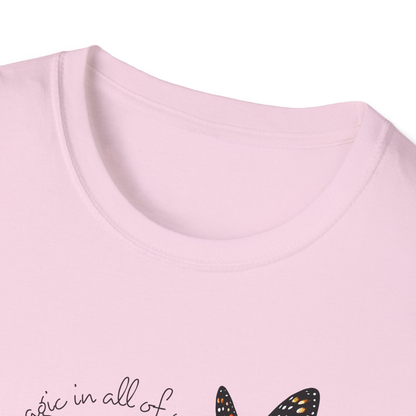 Inspiring Floral & Butterfly T-Shirt, Nature Lover Gift, Eco-Friendly Tee, Vintage Aesthetic Fashion, Motivational Quote Apparel