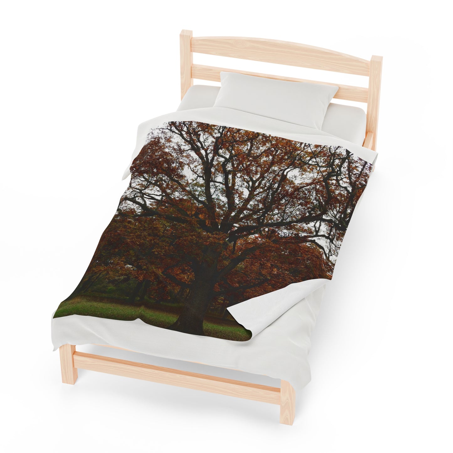 tree print Velveteen Plush Blanket