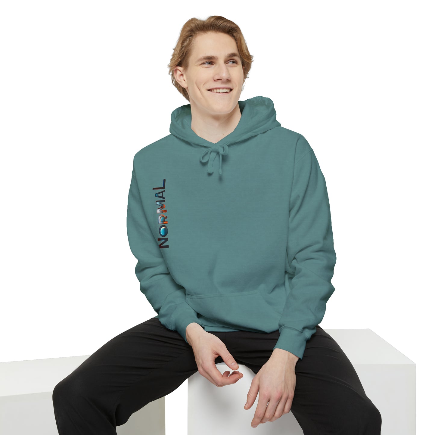 Normal Wear Unisex Garment-Dyed Hoodie