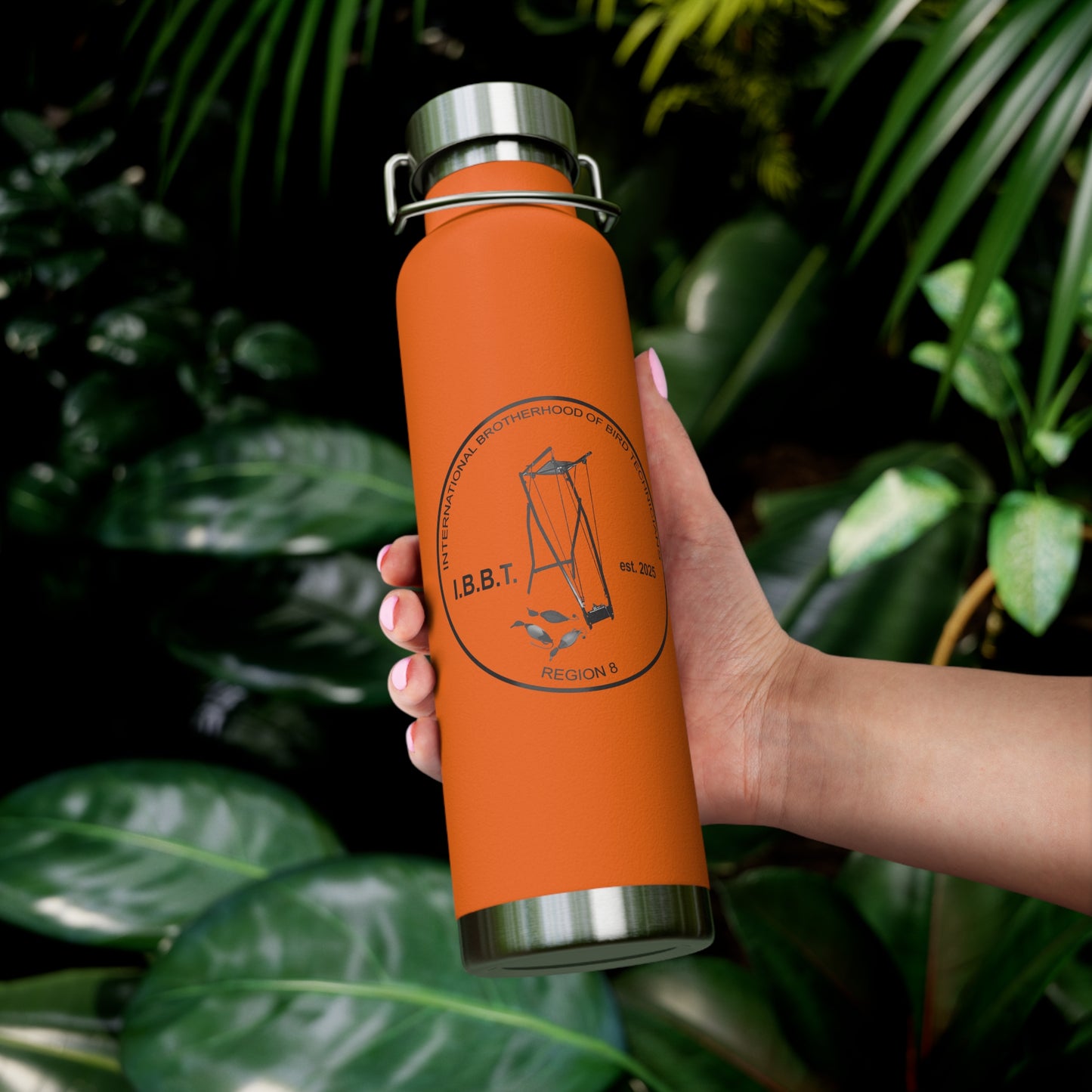 IBBT Insulated Water Bottle, 22oz Copper Flask for Outdoor Adventures, Custom Travel Mug