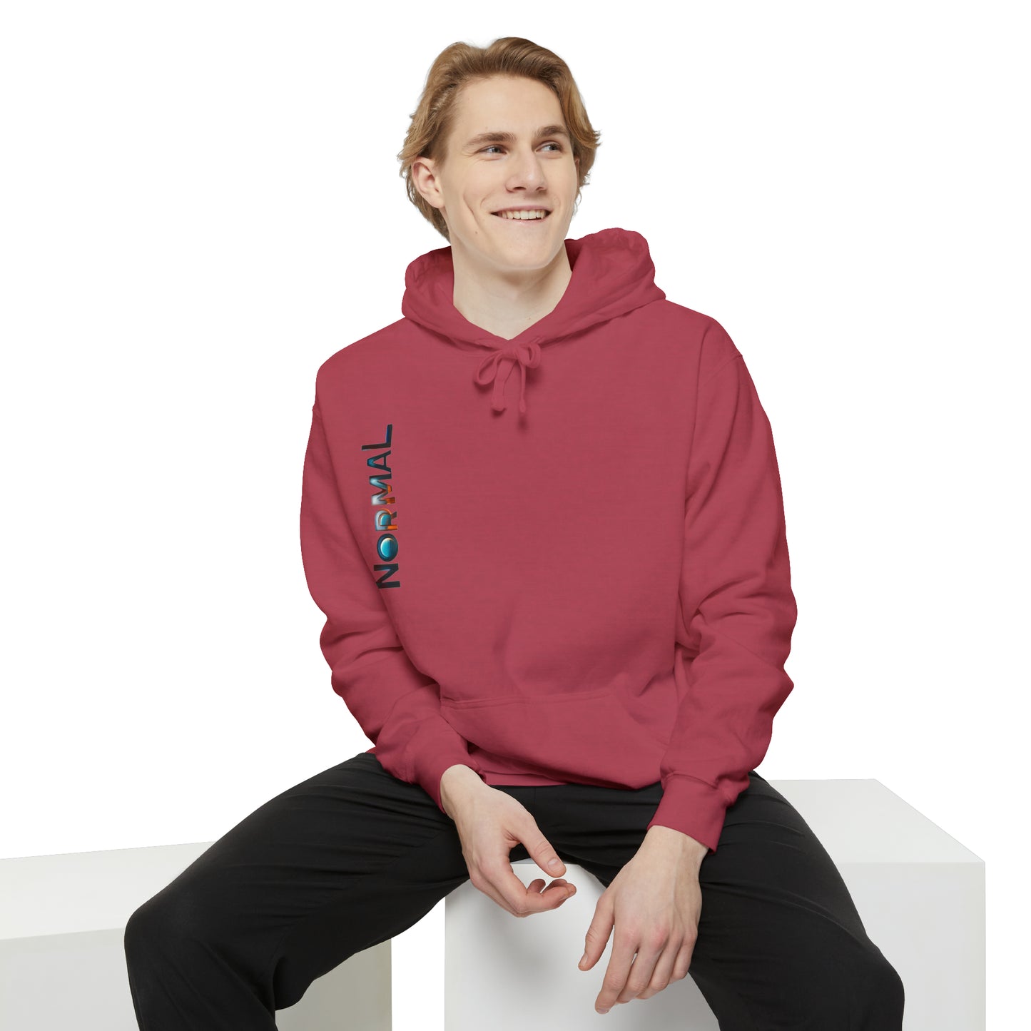 Normal Wear Unisex Garment-Dyed Hoodie