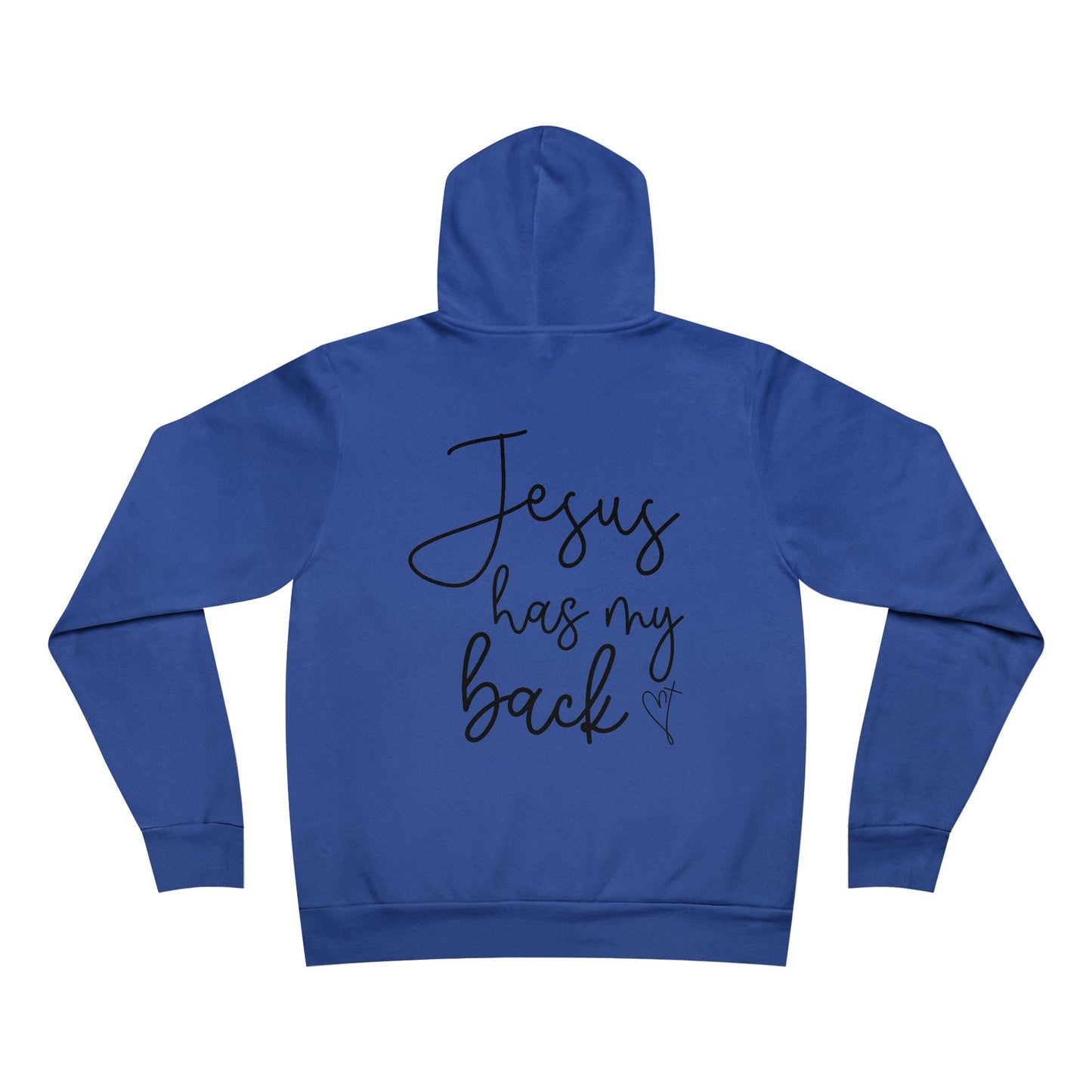 Inspiring Unisex Hoodie - Jesus Has My Back, Cozy Sweatshirt, Faith-Based Gift, Christian Apparel, Everyday Wear
