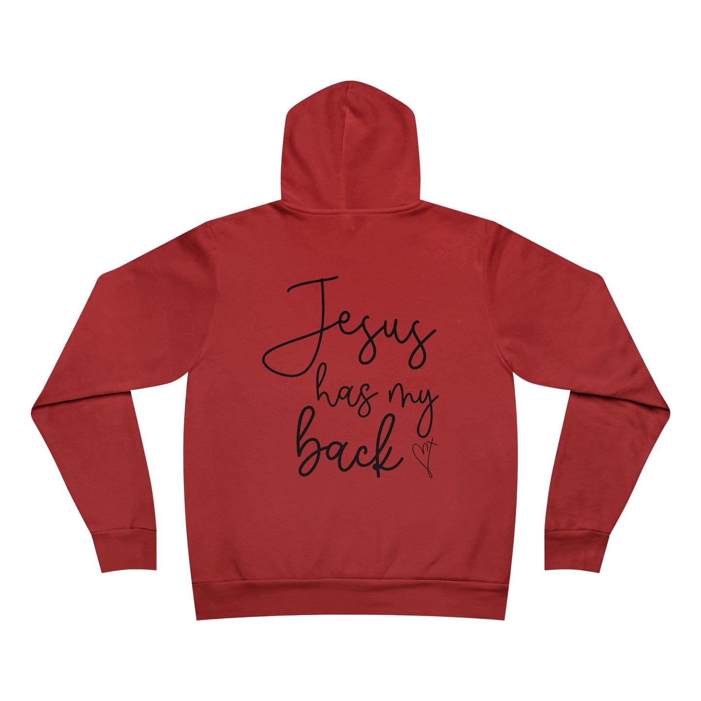 Inspiring Unisex Hoodie - Jesus Has My Back, Cozy Sweatshirt, Faith-Based Gift, Christian Apparel, Everyday Wear