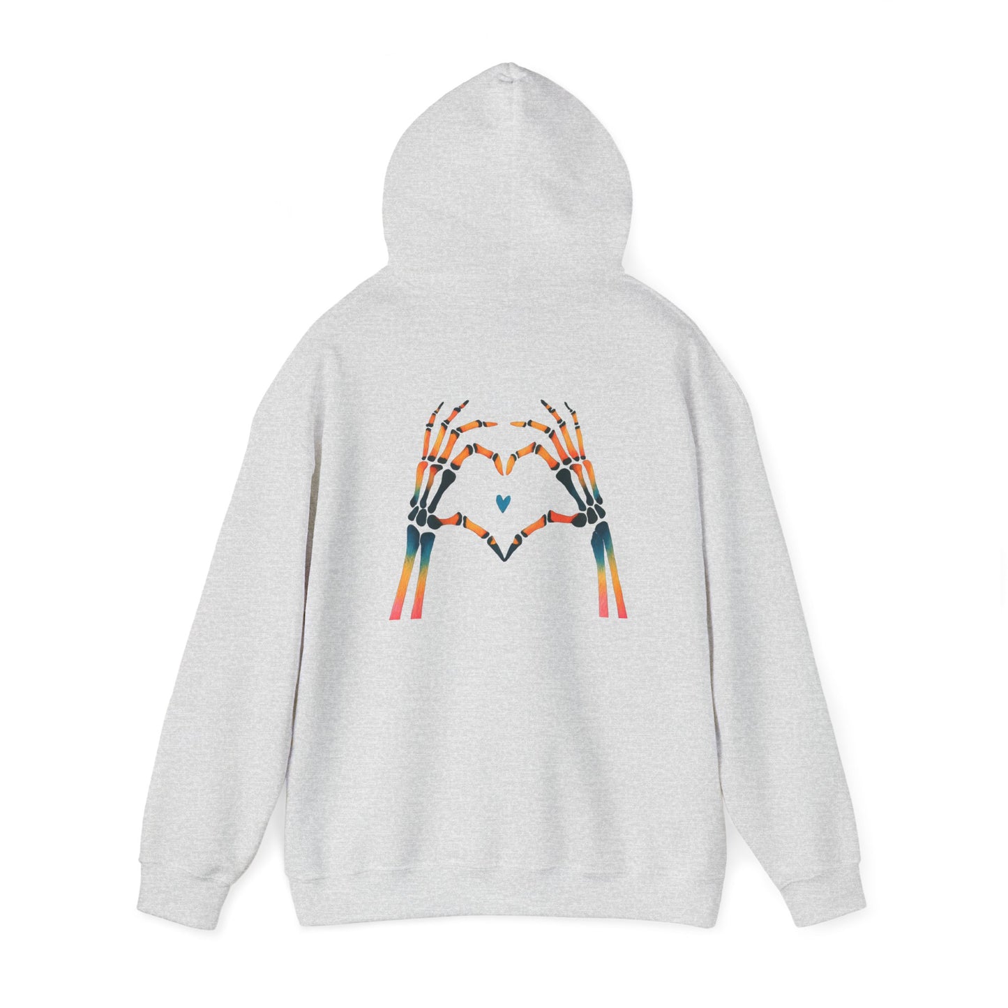 Rainbow Skeleton Heart Hoodie