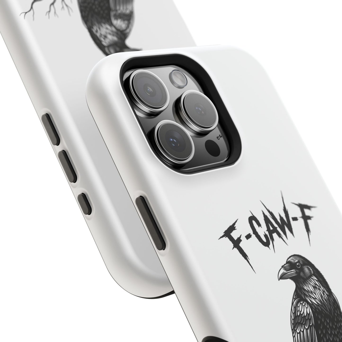 F-Caw-F Raven Phone Case, Autum Vibe Accessory, Perfect for Bird Lovers, Unique Gift for Him/Her, Impact-Resistant Phone Cover