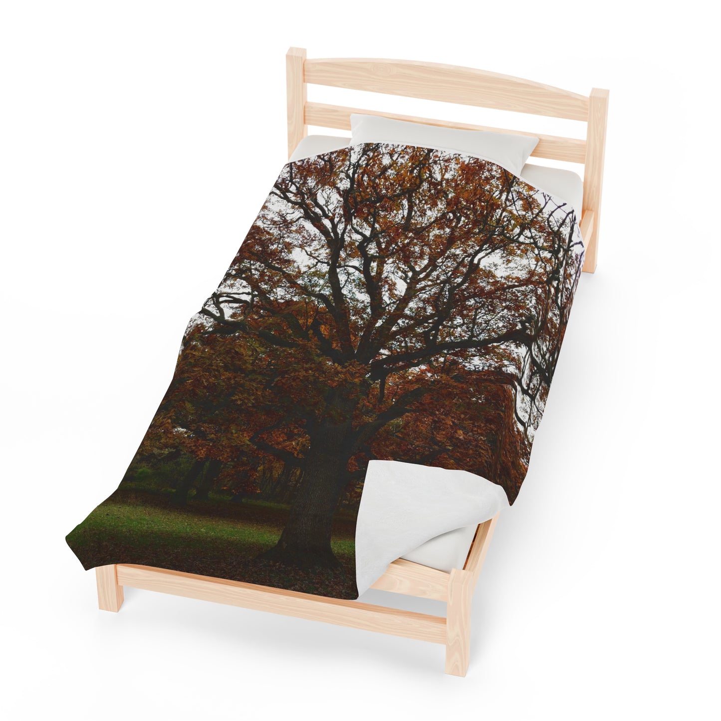 tree print Velveteen Plush Blanket
