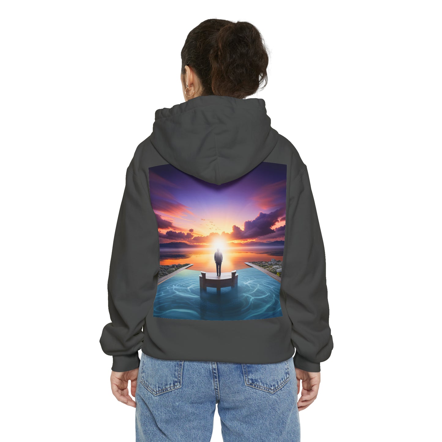 Normal Wear Unisex Garment-Dyed Hoodie