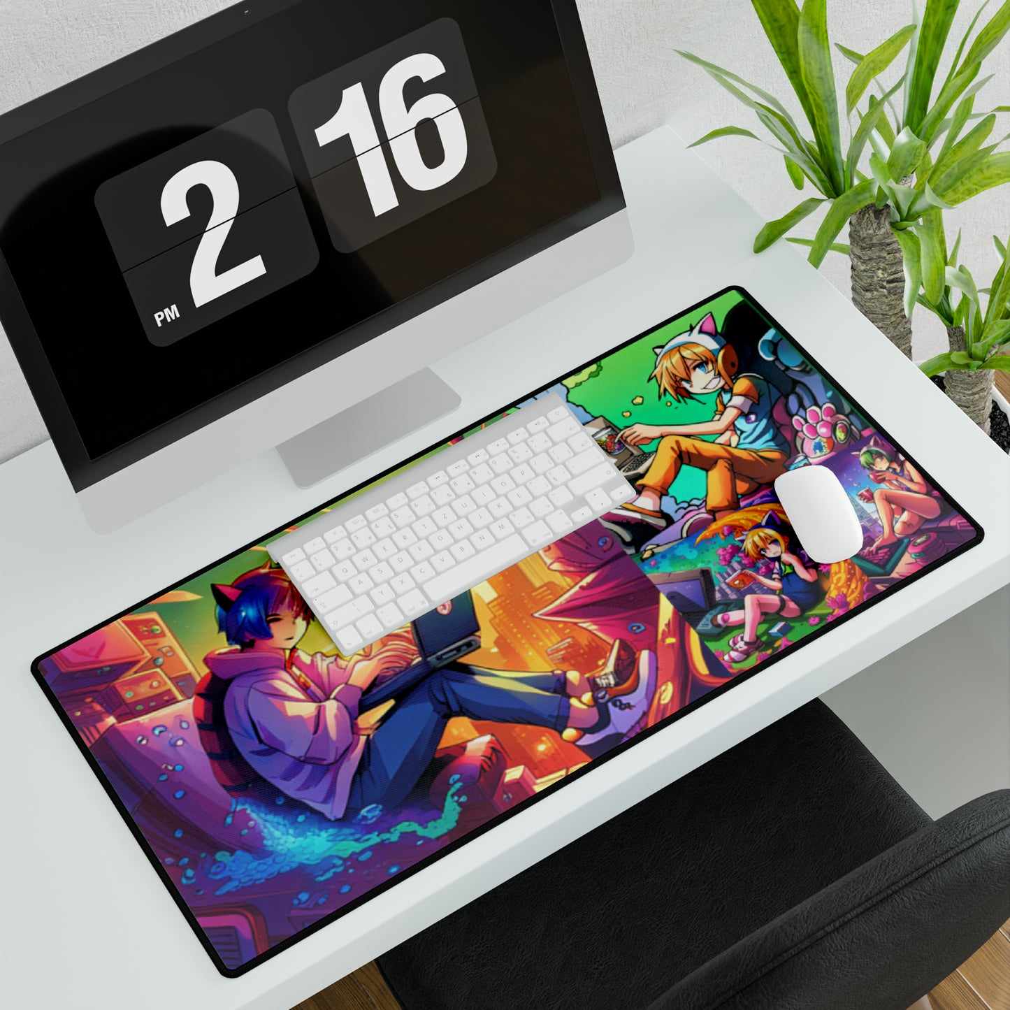 Cat Boy Anime Mouse Pad Desk Mats