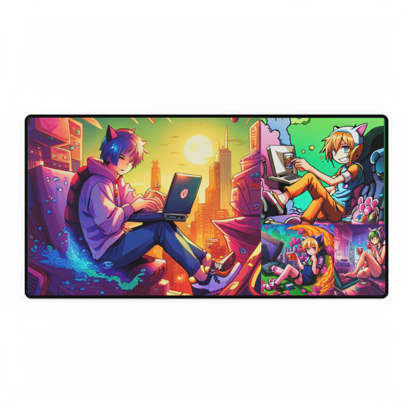 Cat Boy Anime Mouse Pad Desk Mats