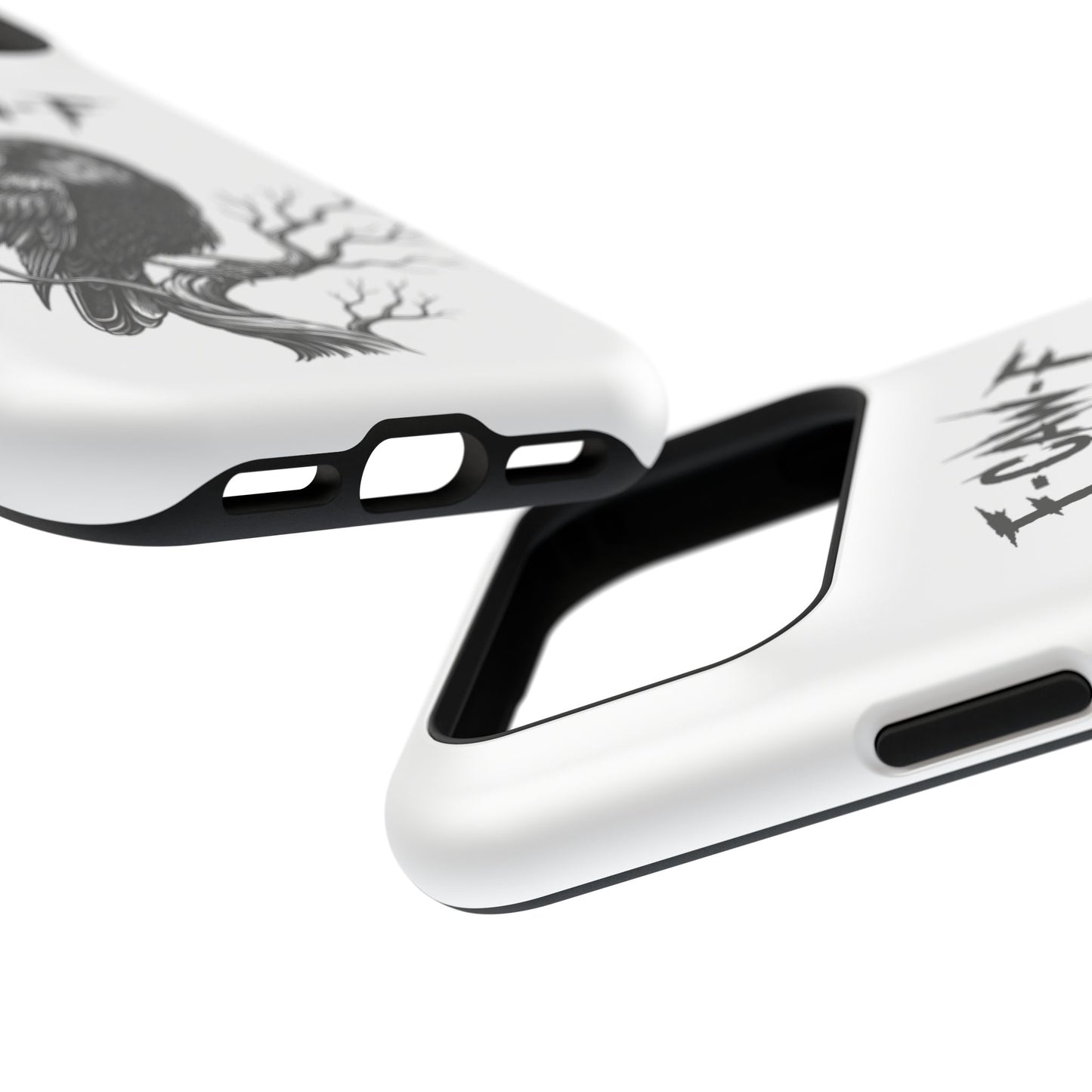 F-Caw-F Raven Phone Case, Autum Vibe Accessory, Perfect for Bird Lovers, Unique Gift for Him/Her, Impact-Resistant Phone Cover