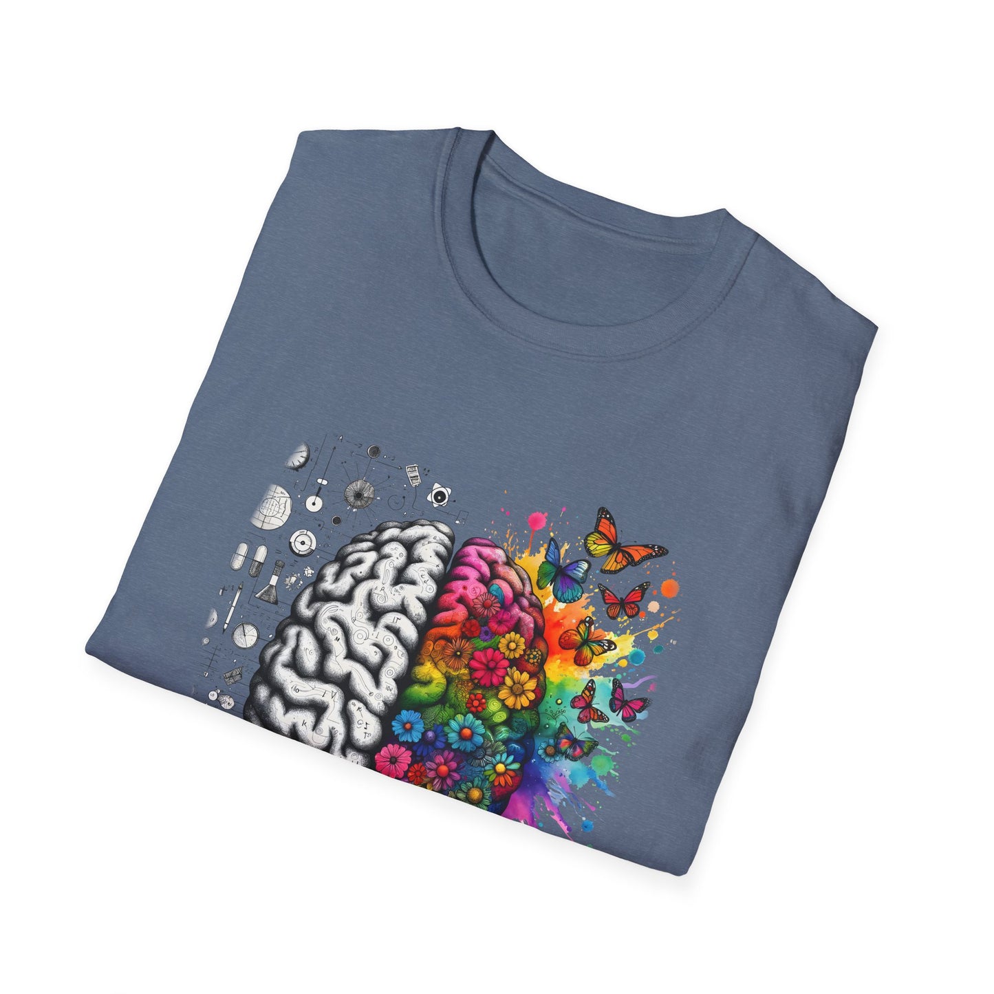 Mental Health is Health T-Shirt, Unisex Softstyle Tee, Positive Vibes, Mental Health Awareness, Gift for Friends, Self-Care Apparel,