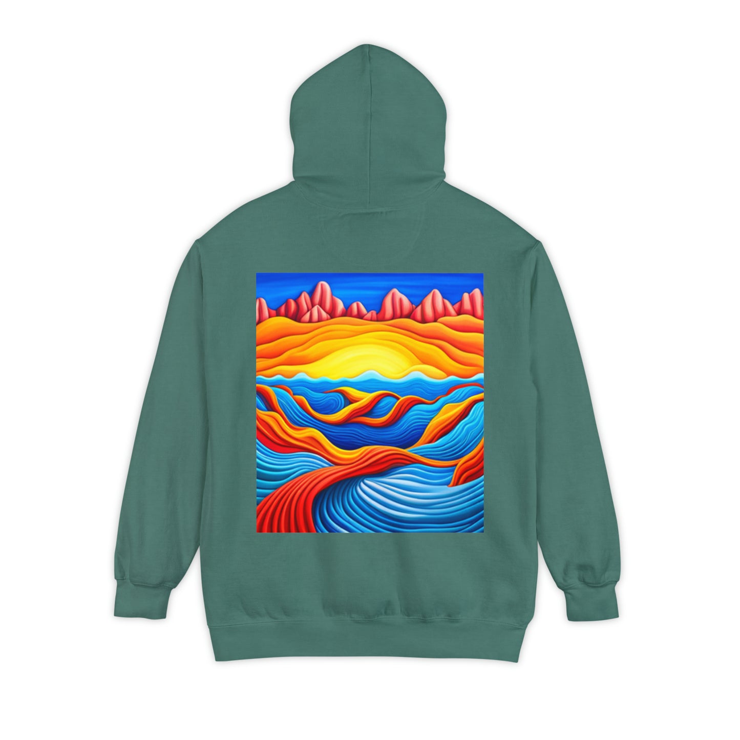 Normal Wear Unisex Garment-Dyed Hoodie
