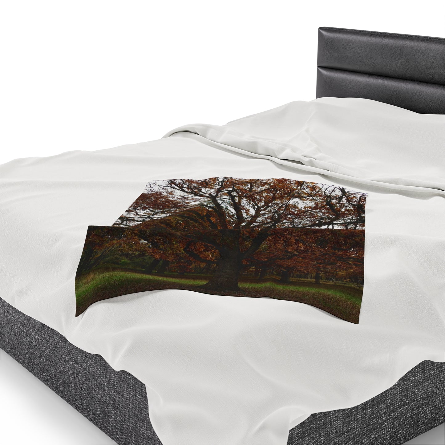 tree print Velveteen Plush Blanket