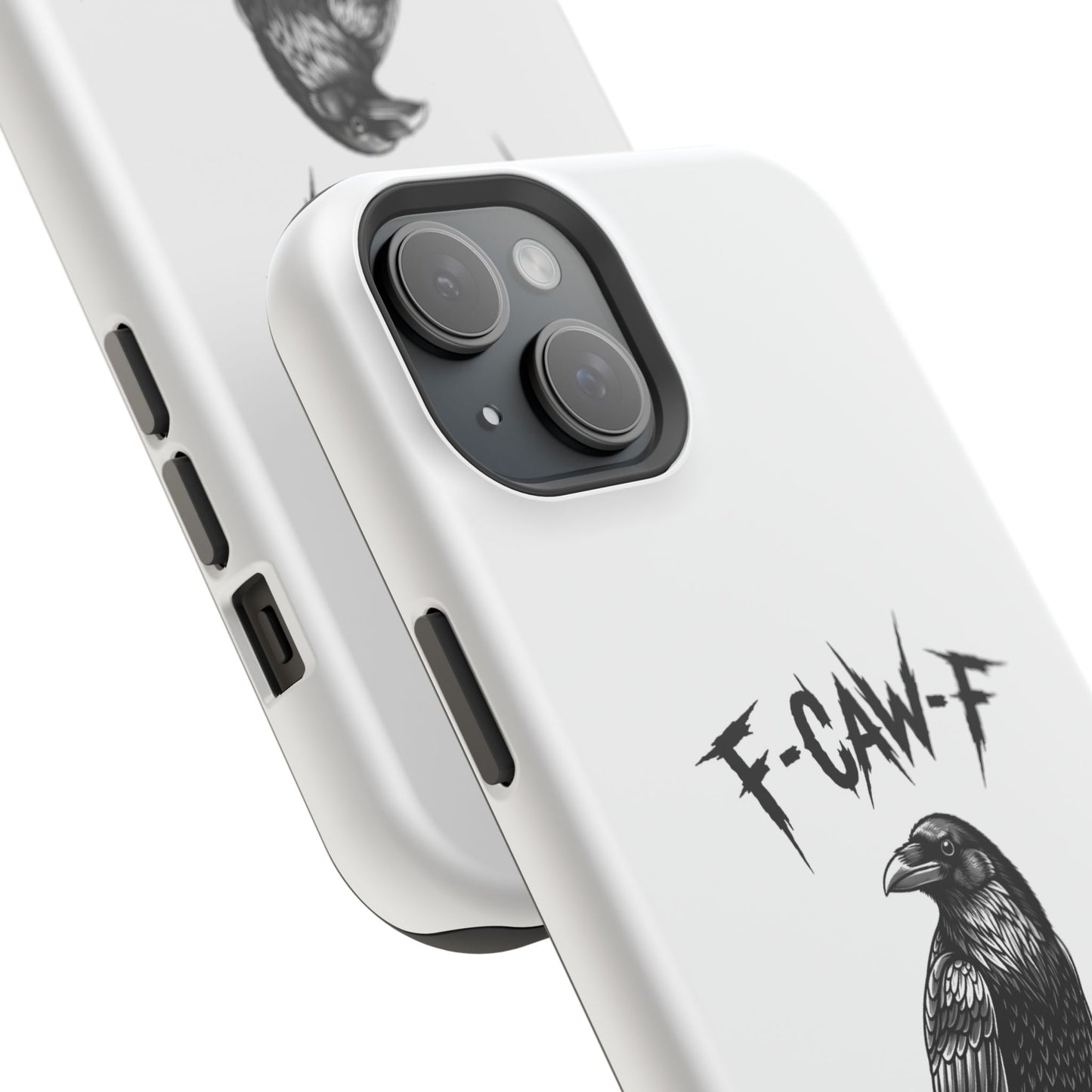 F-Caw-F Raven Phone Case, Autum Vibe Accessory, Perfect for Bird Lovers, Unique Gift for Him/Her, Impact-Resistant Phone Cover