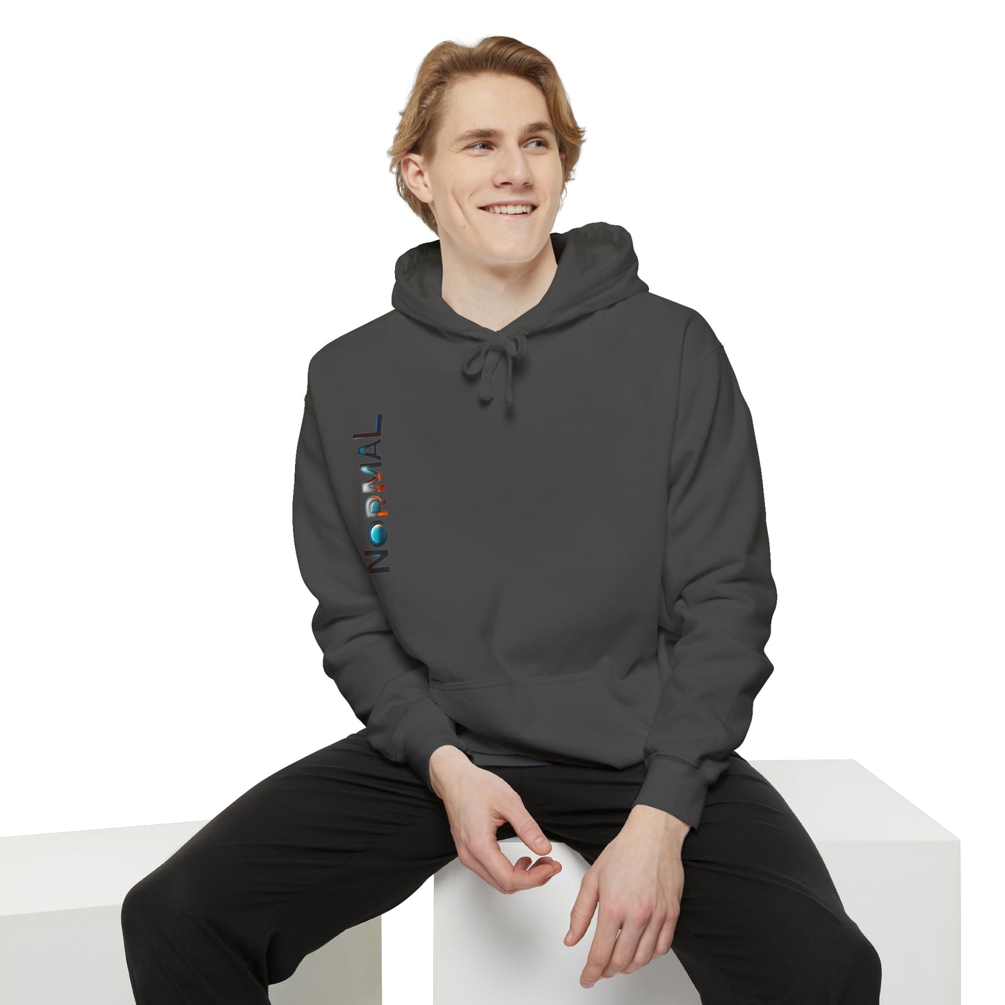 Normal Wear Unisex Garment-Dyed Hoodie