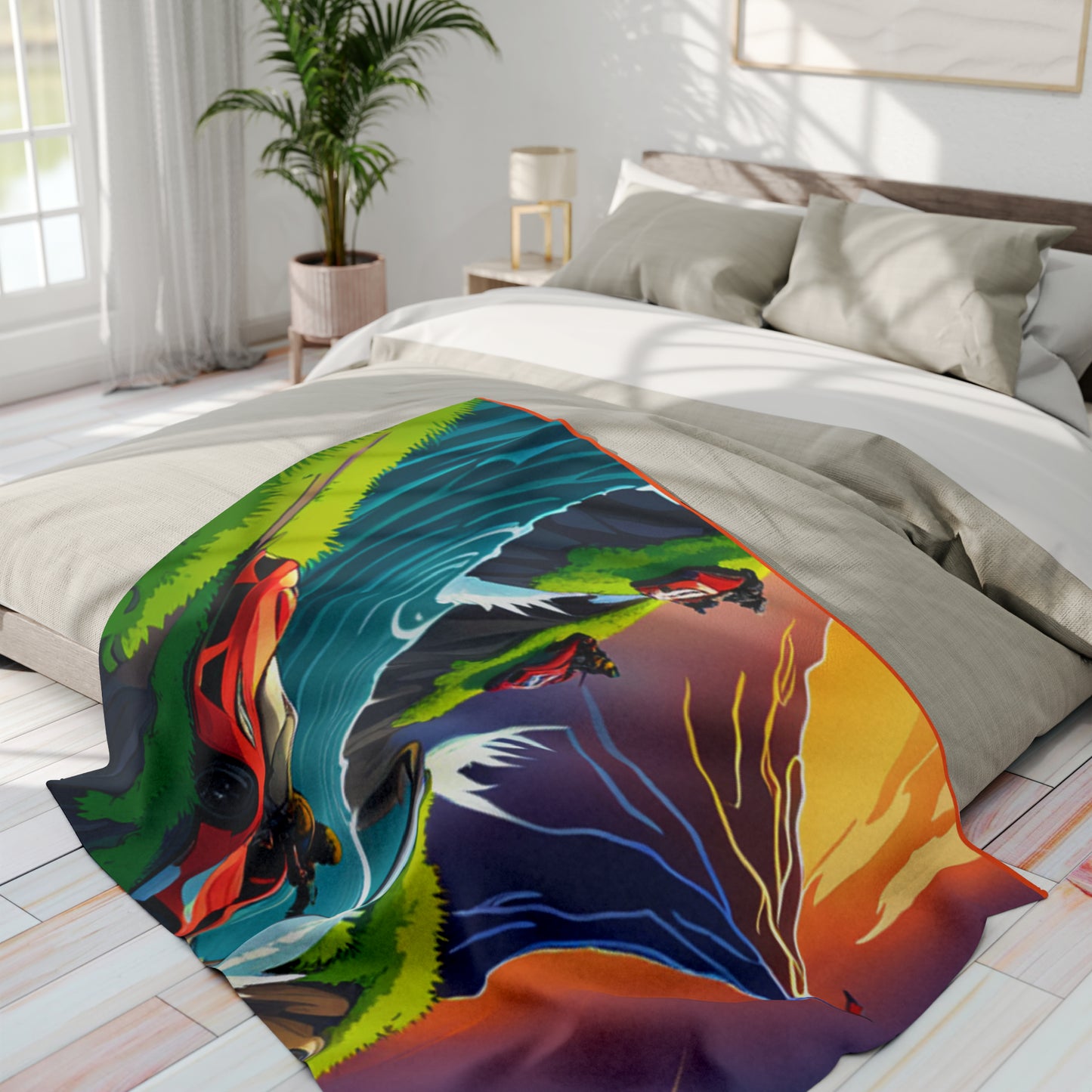 AI fortnite Arctic Fleece Blanket