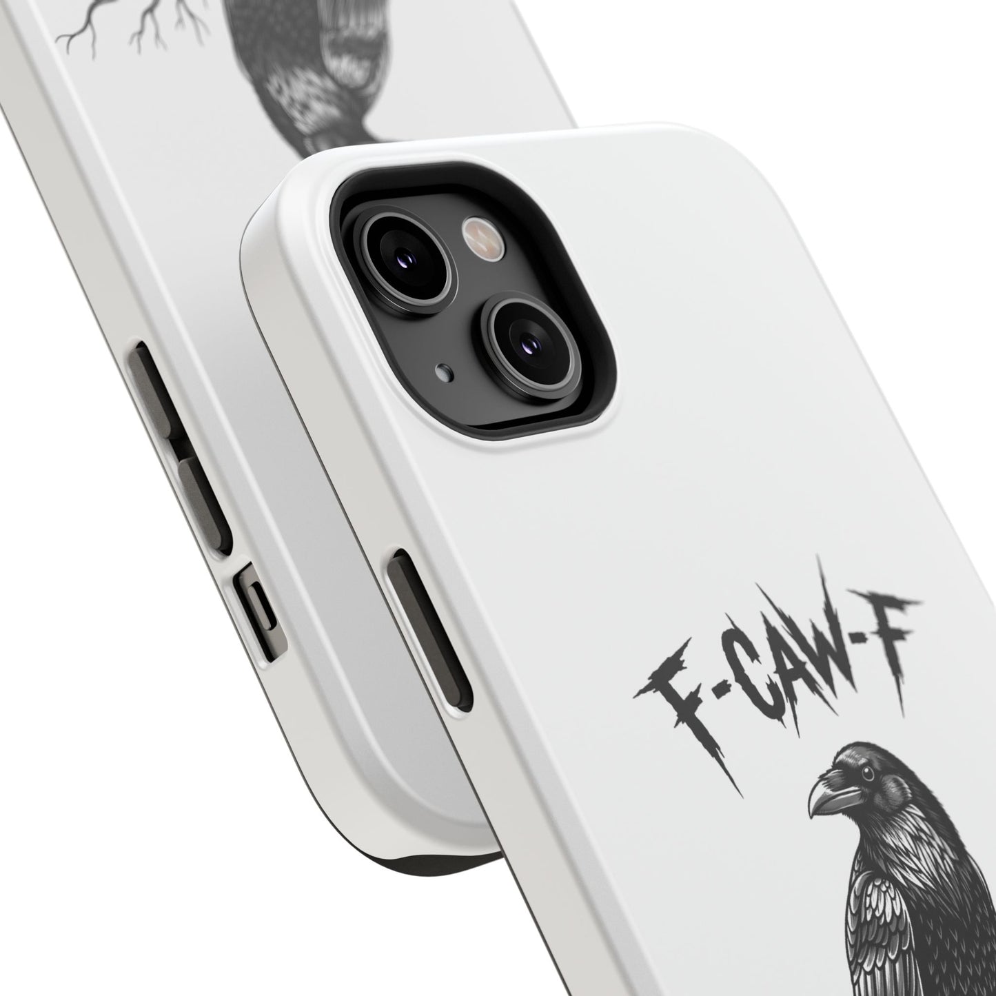 F-Caw-F Raven Phone Case, Autum Vibe Accessory, Perfect for Bird Lovers, Unique Gift for Him/Her, Impact-Resistant Phone Cover
