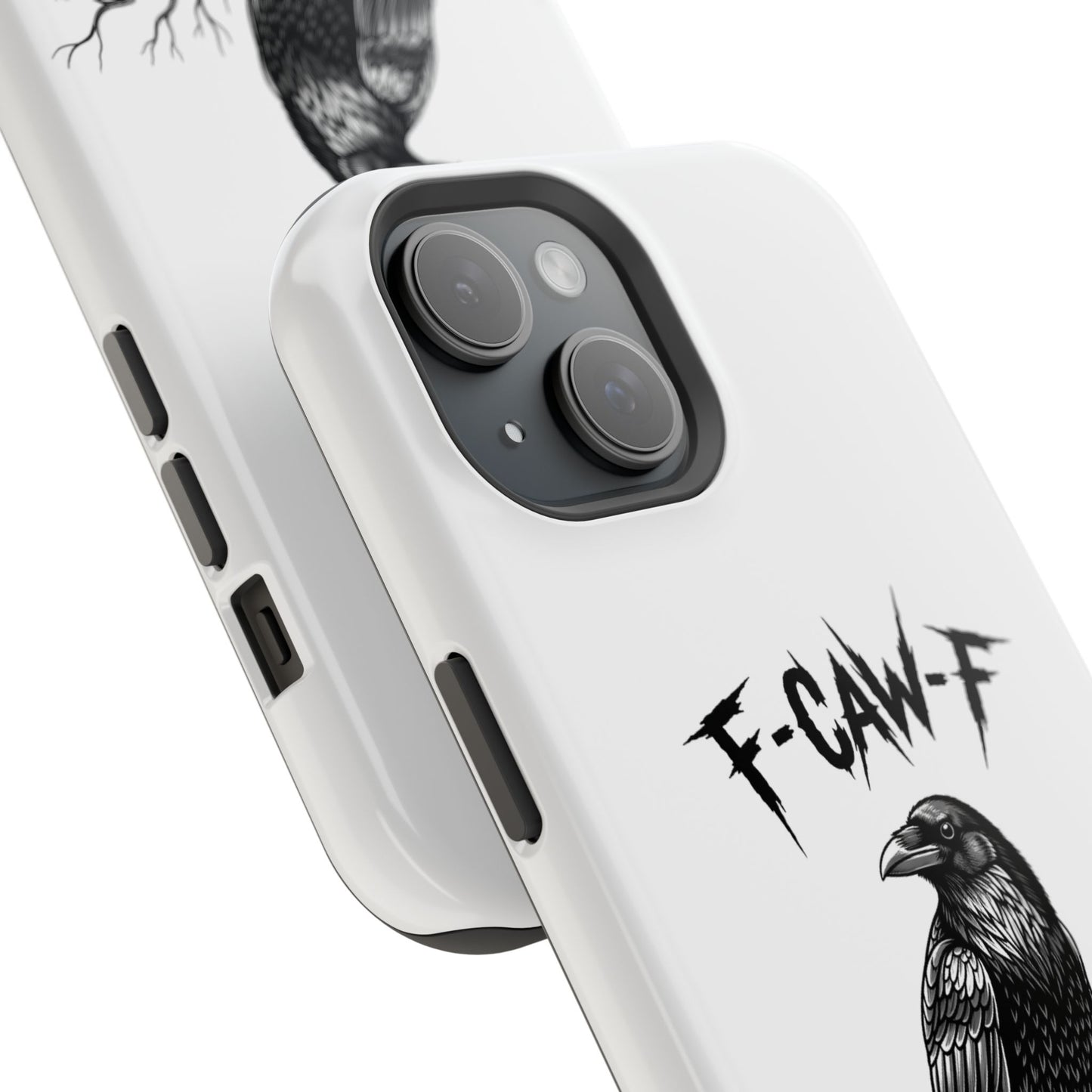 F-Caw-F Raven Phone Case, Autum Vibe Accessory, Perfect for Bird Lovers, Unique Gift for Him/Her, Impact-Resistant Phone Cover