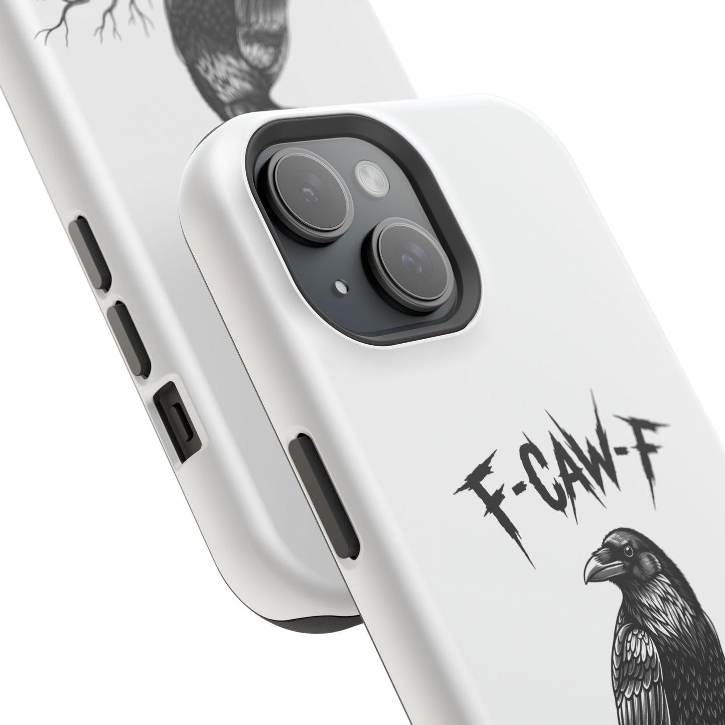 F-Caw-F Raven Phone Case, Autum Vibe Accessory, Perfect for Bird Lovers, Unique Gift for Him/Her, Impact-Resistant Phone Cover