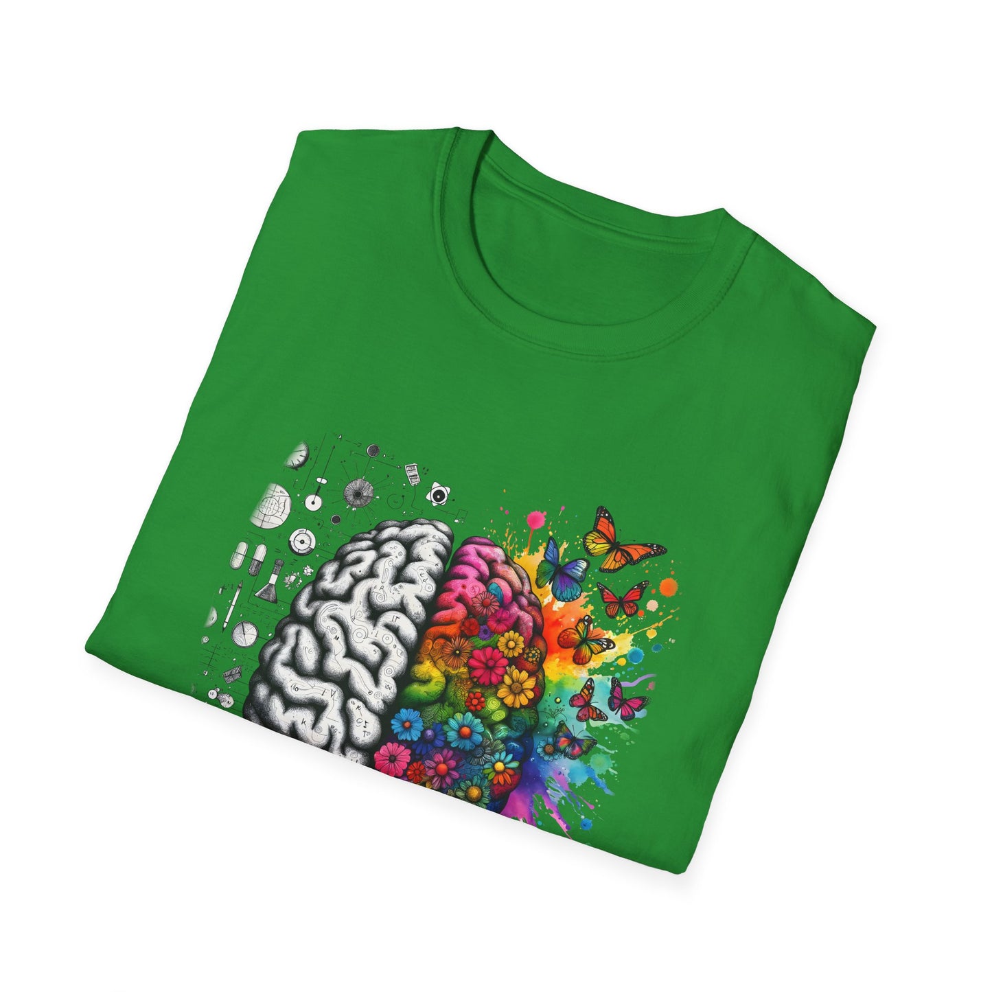 Mental Health is Health T-Shirt, Unisex Softstyle Tee, Positive Vibes, Mental Health Awareness, Gift for Friends, Self-Care Apparel,